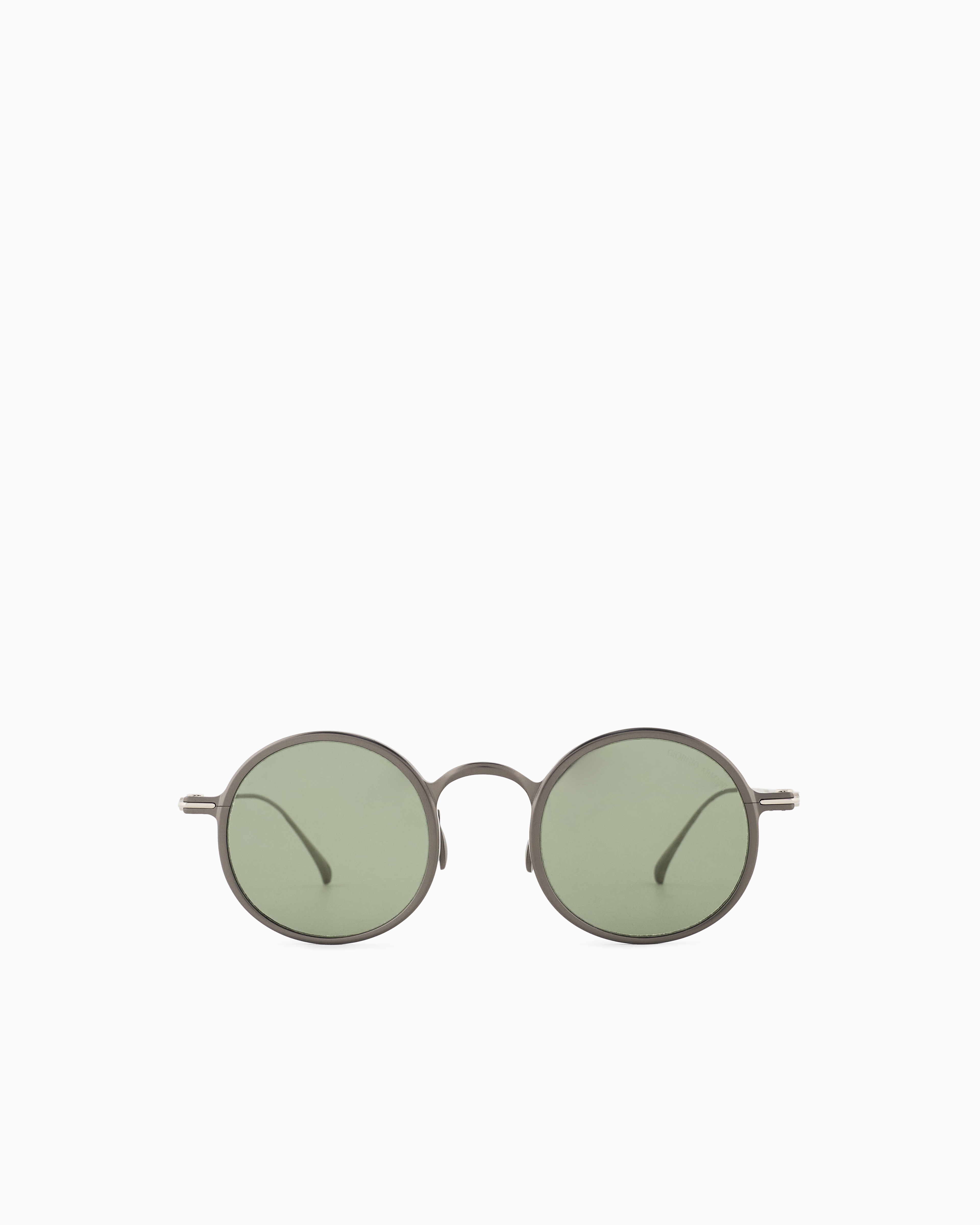 Giorgio Armani Men's Round Sunglasses In Gray