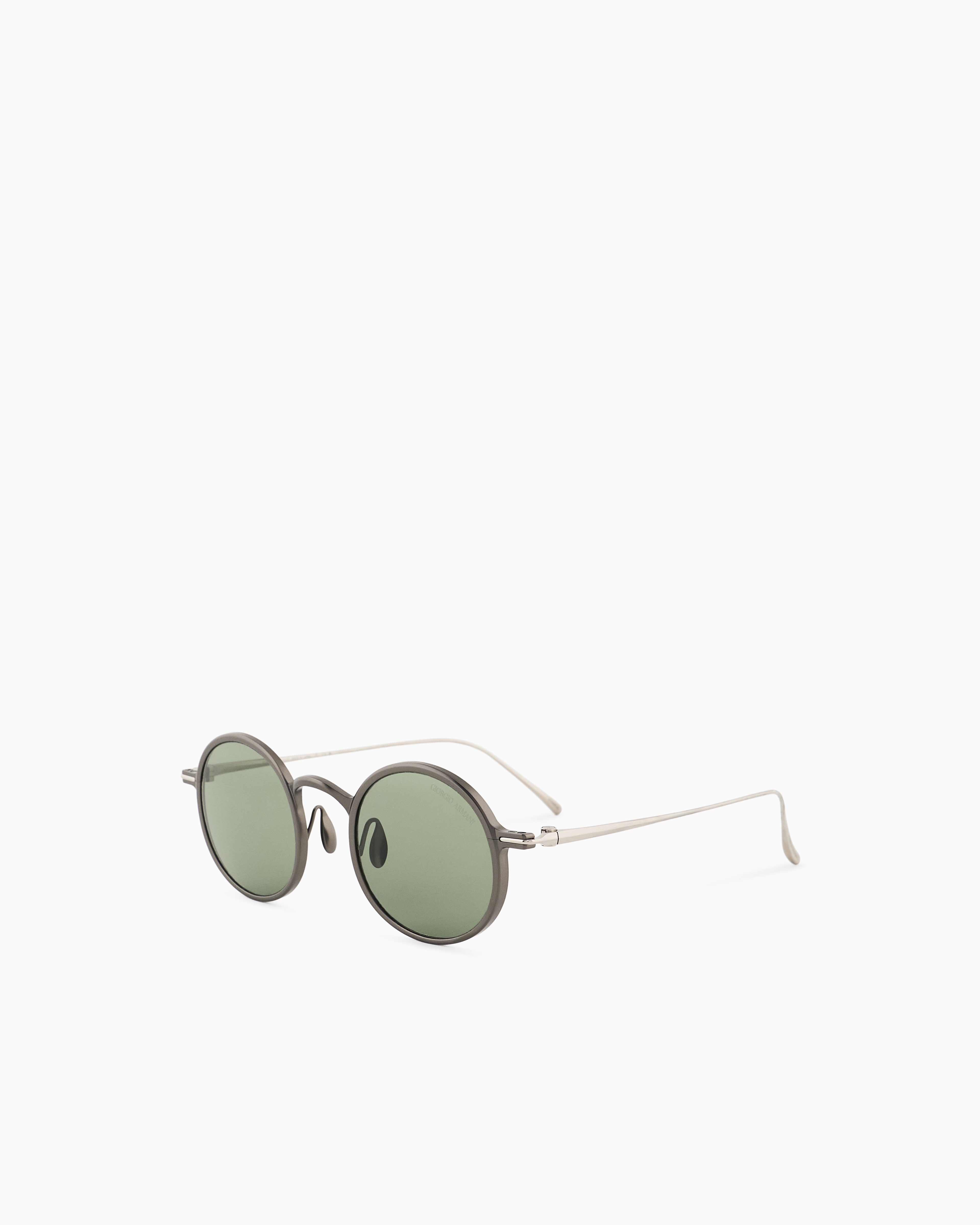 Giorgio Armani Men's Round Sunglasses In Gray