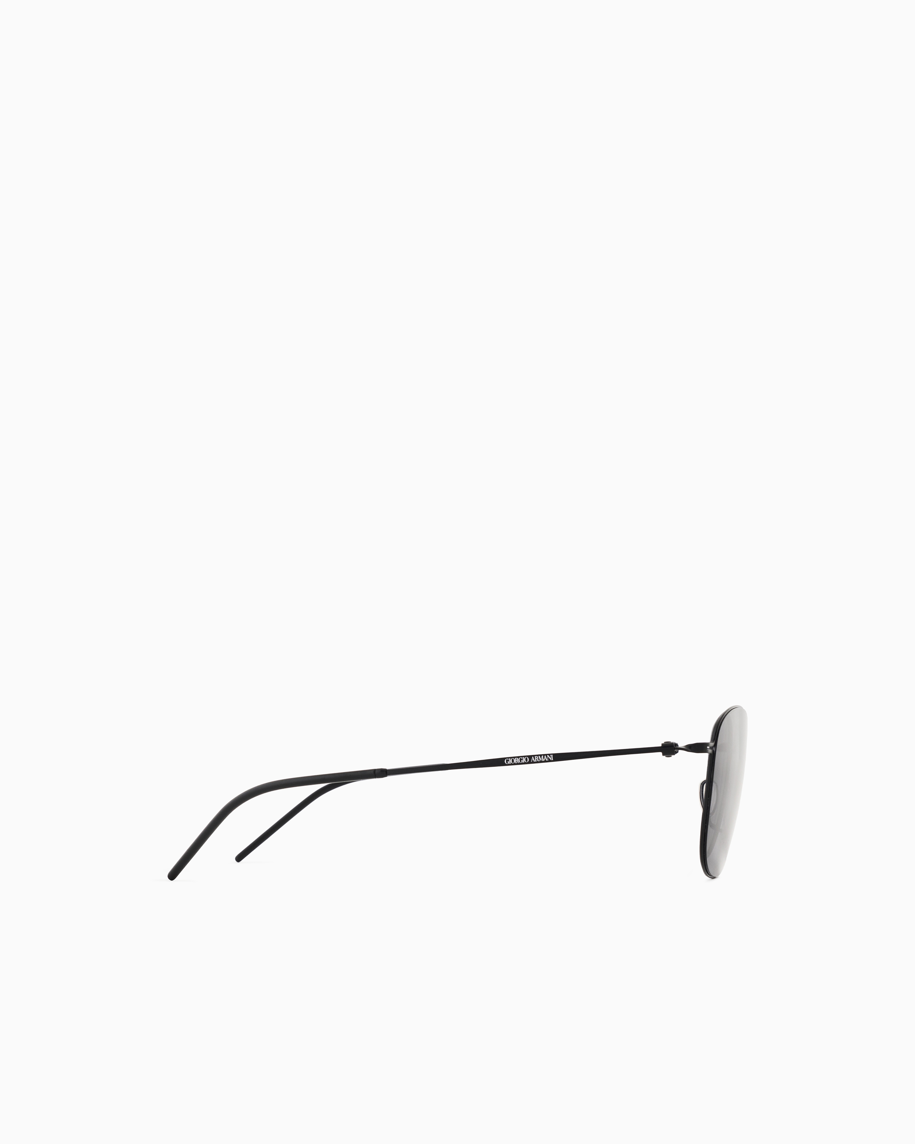 Giorgio Armani Men's Pillow Sunglasses In Gray