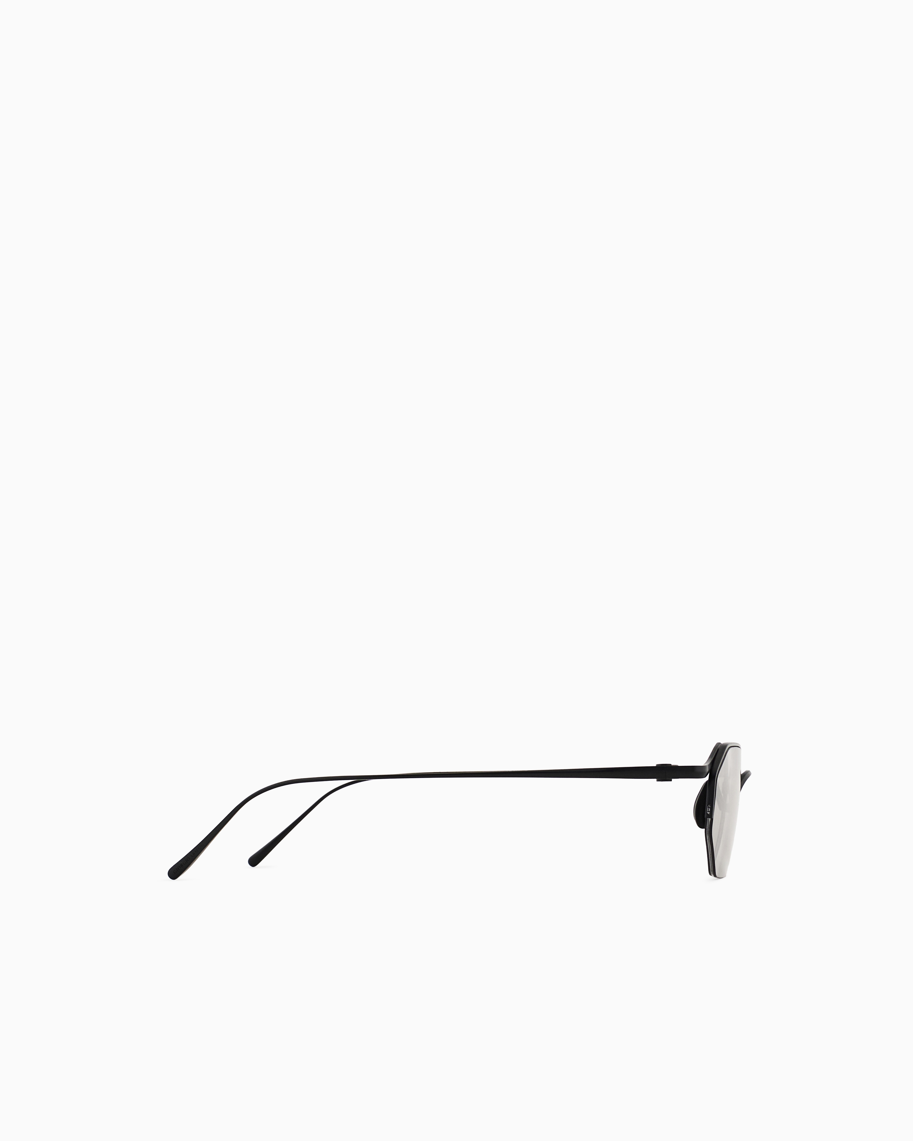 Giorgio Armani Men's Hexagonal-shaped Sunglasses In Gray