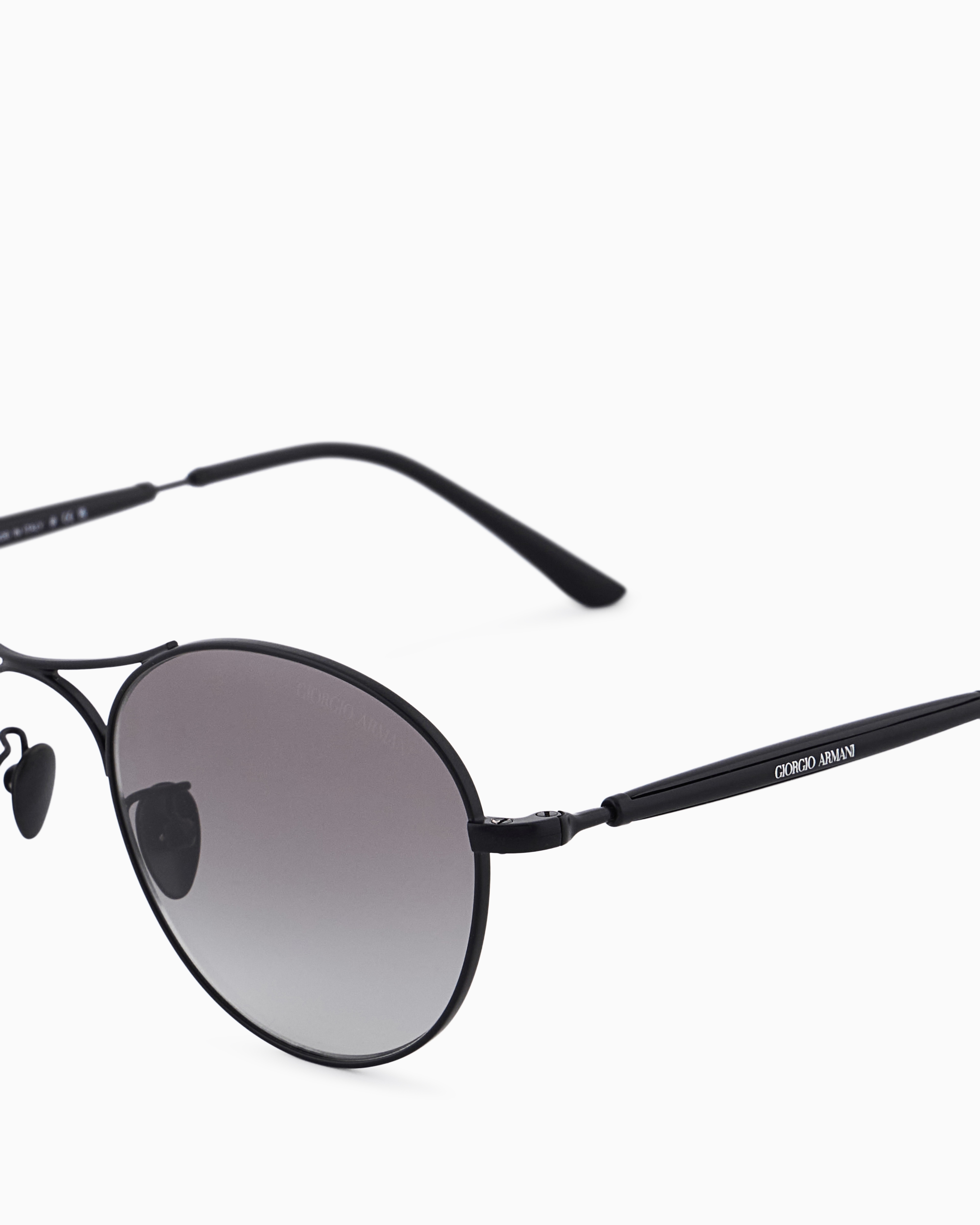 Giorgio Armani Unisex Square Sunglasses In Black