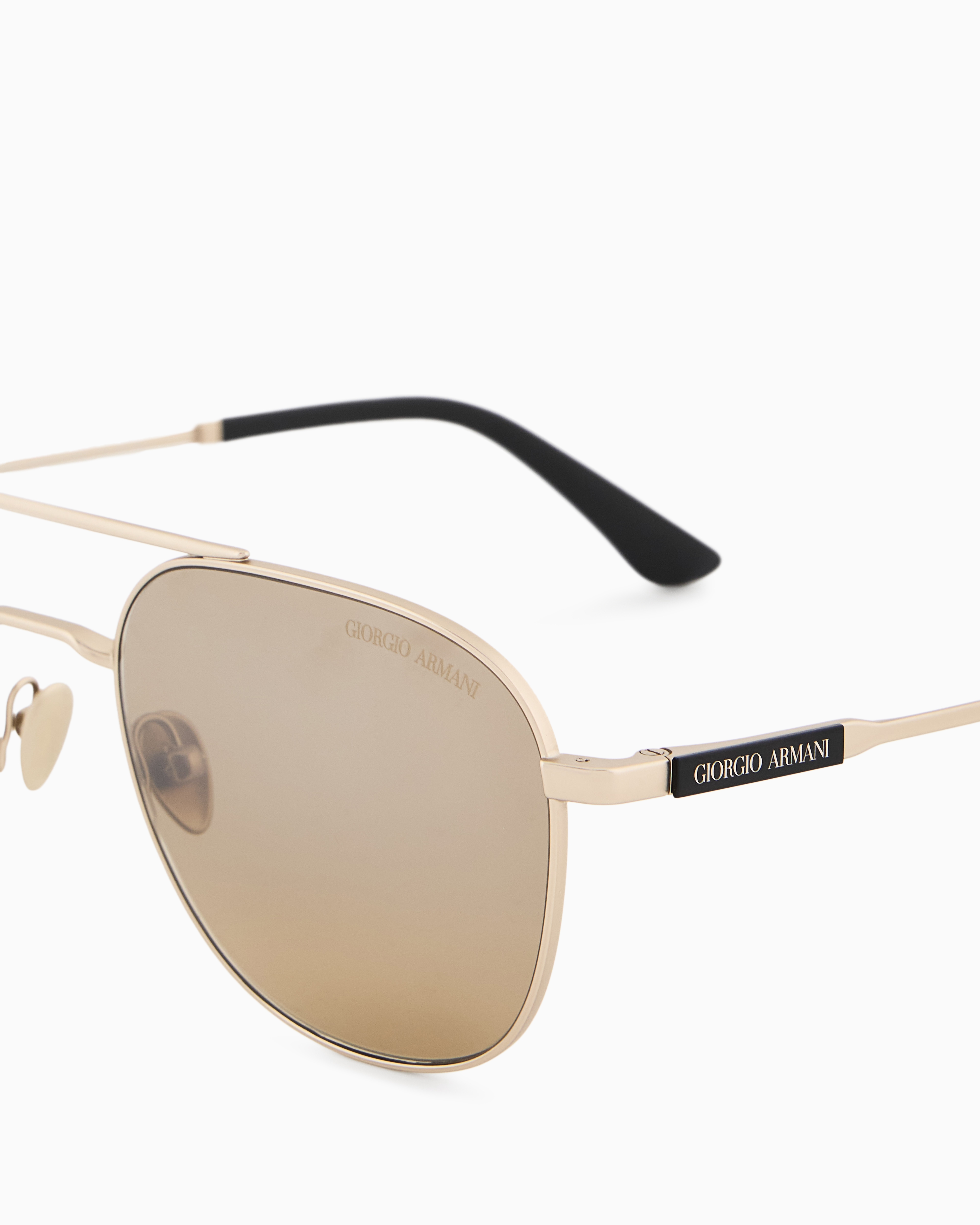 Giorgio Armani Men's Square Sunglasses In Gold