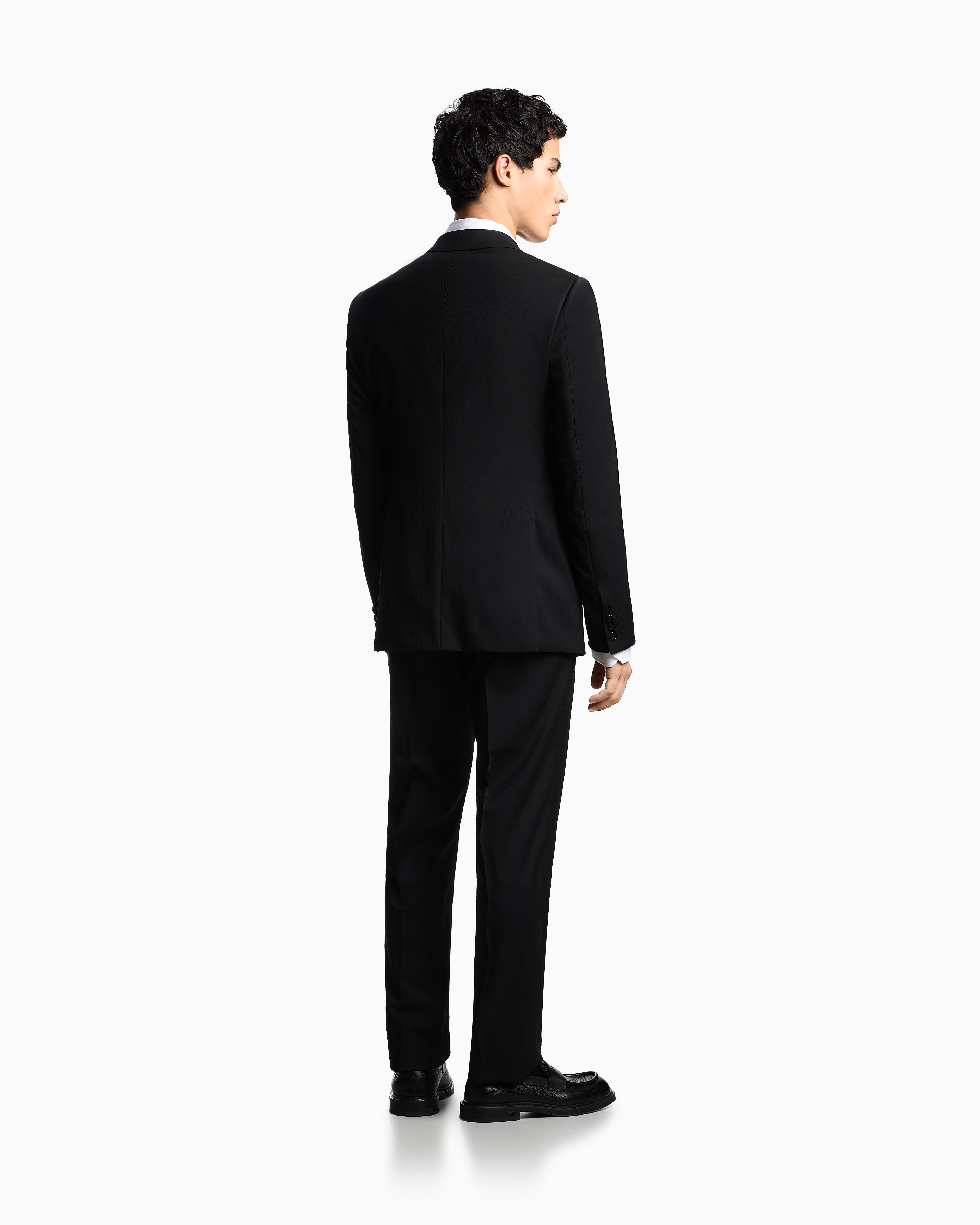 EMPORIO ARMANIブラックストライプ ダブルブレストスーツ 50 EMPORIO ARMANIブラックストライプ ダブルブレストスーツ 50