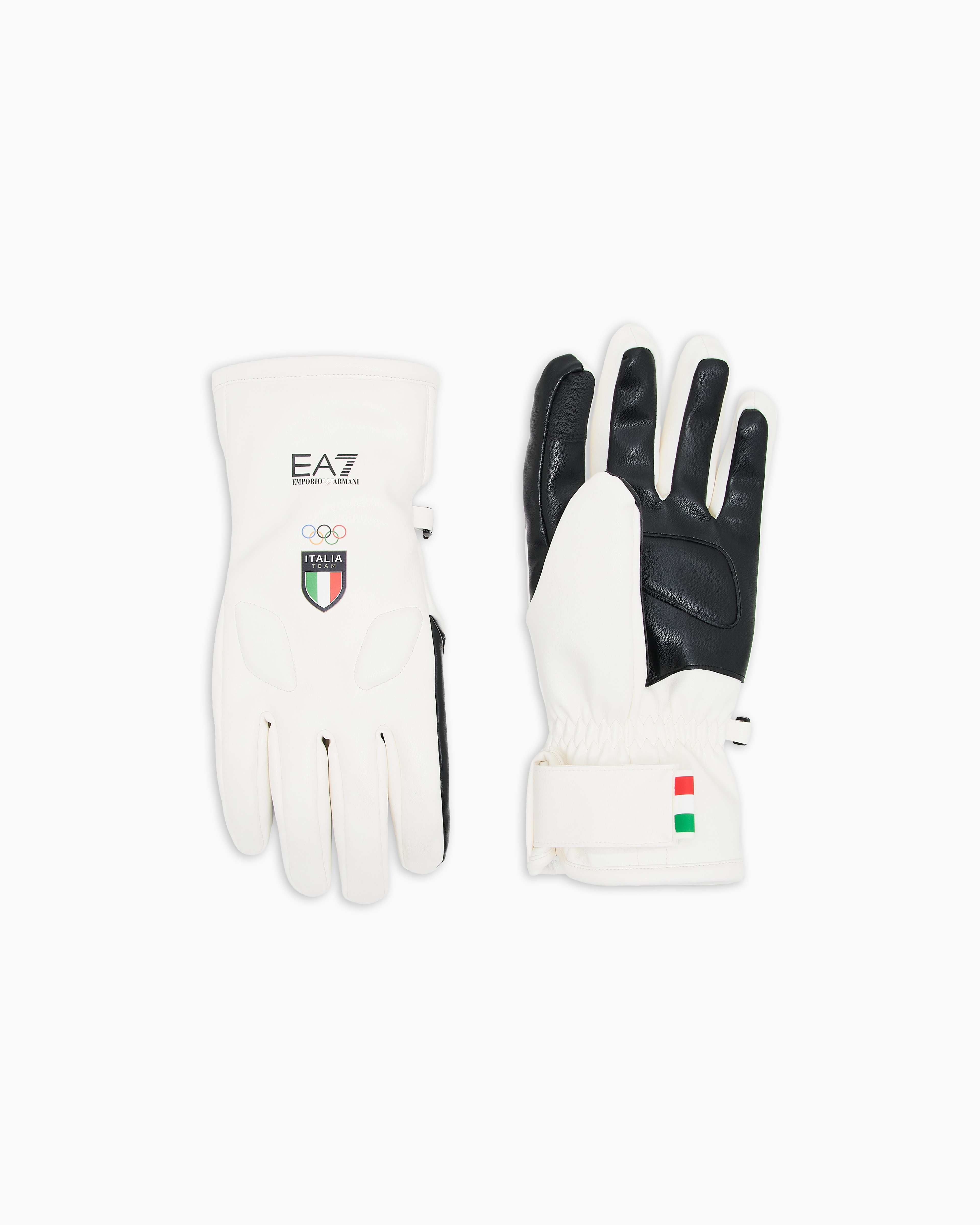 Ea7 Gloves In White