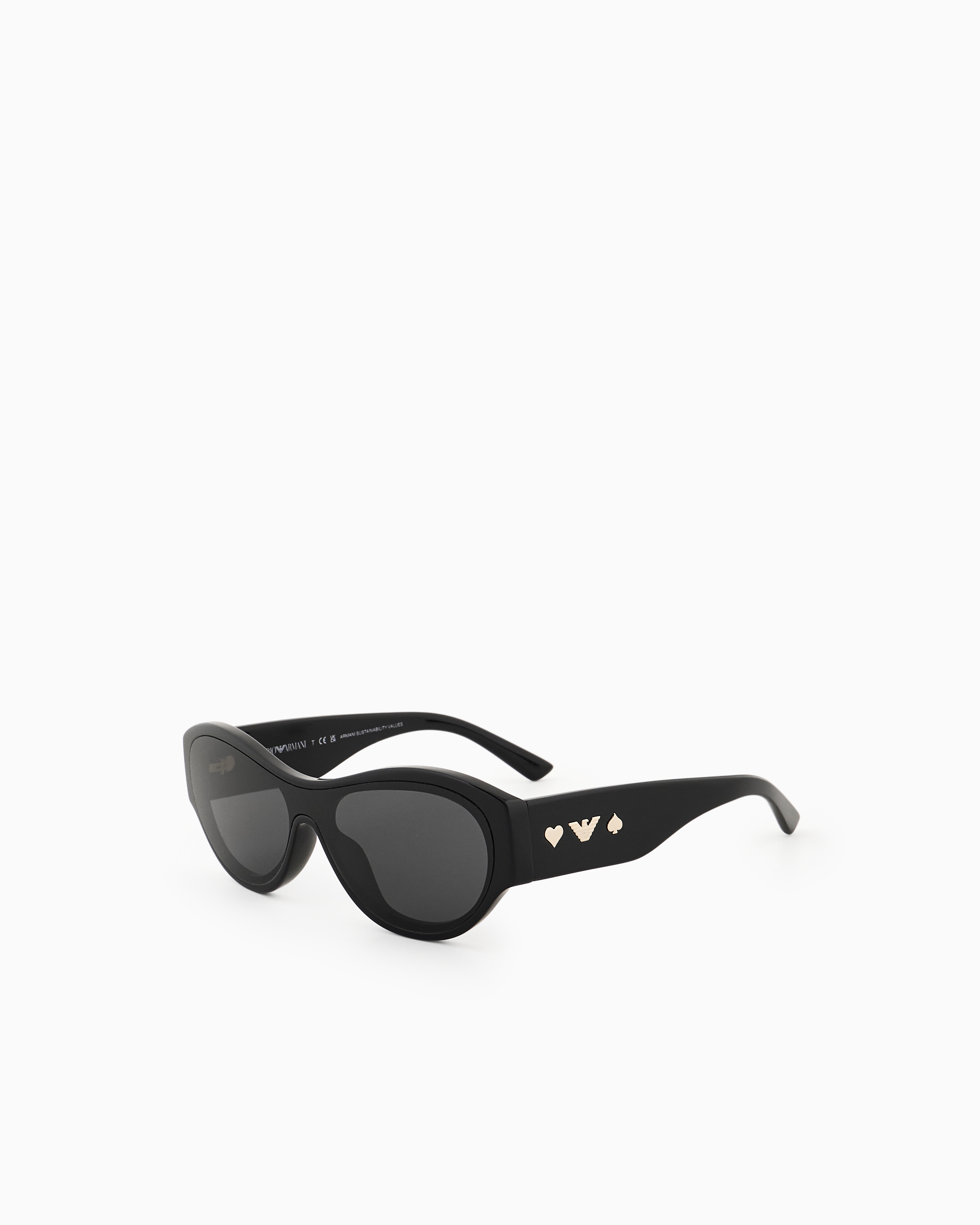 Emporio Armani - Women’s irregular-shaped sunglasses, Woman, Black, Size: 36L