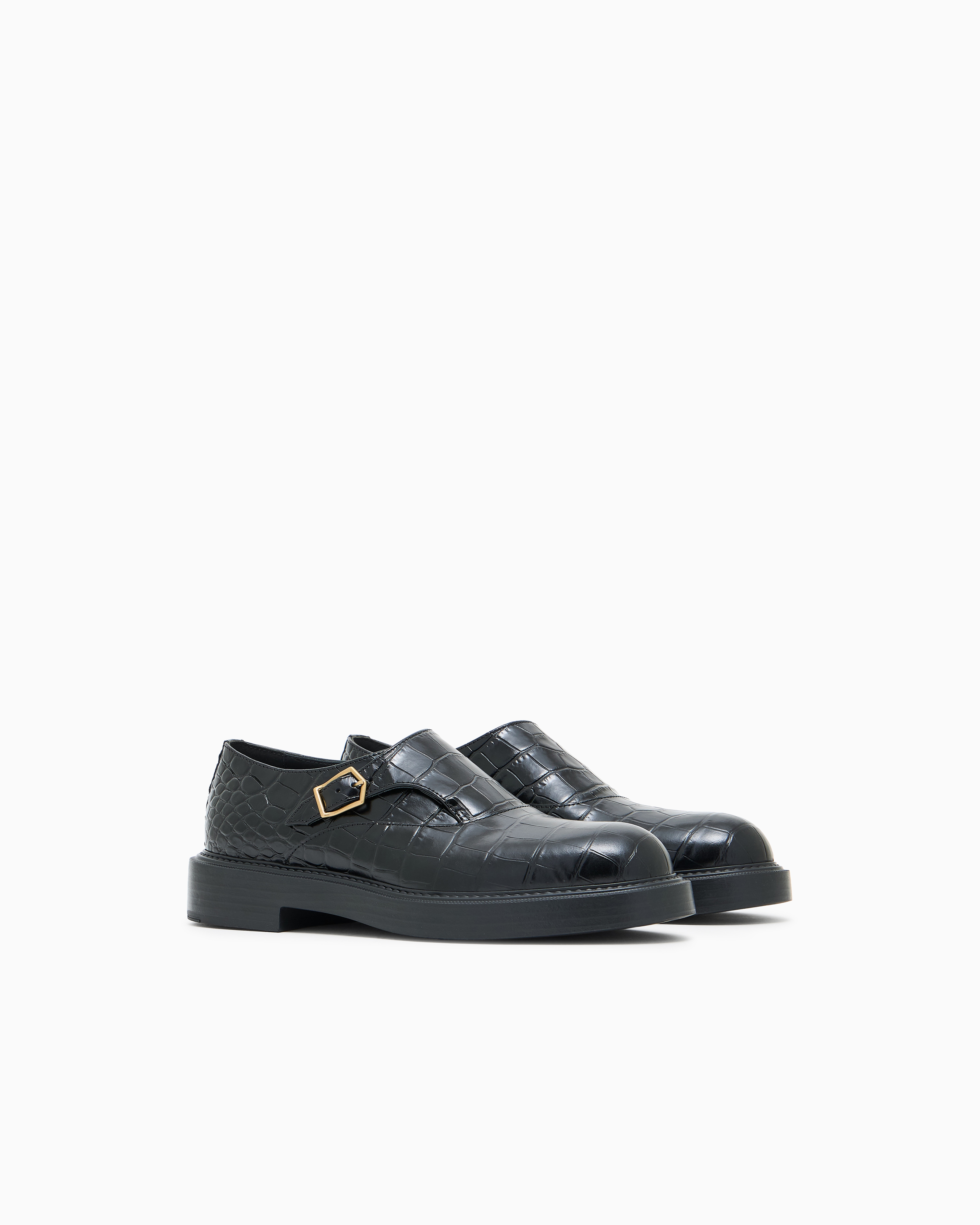 エンポリオアルマーニアートプリント 黒 ドレスシューズ EMPORIO ARMANI(エンポリオアルマーニ) ドレスシューズ・革靴