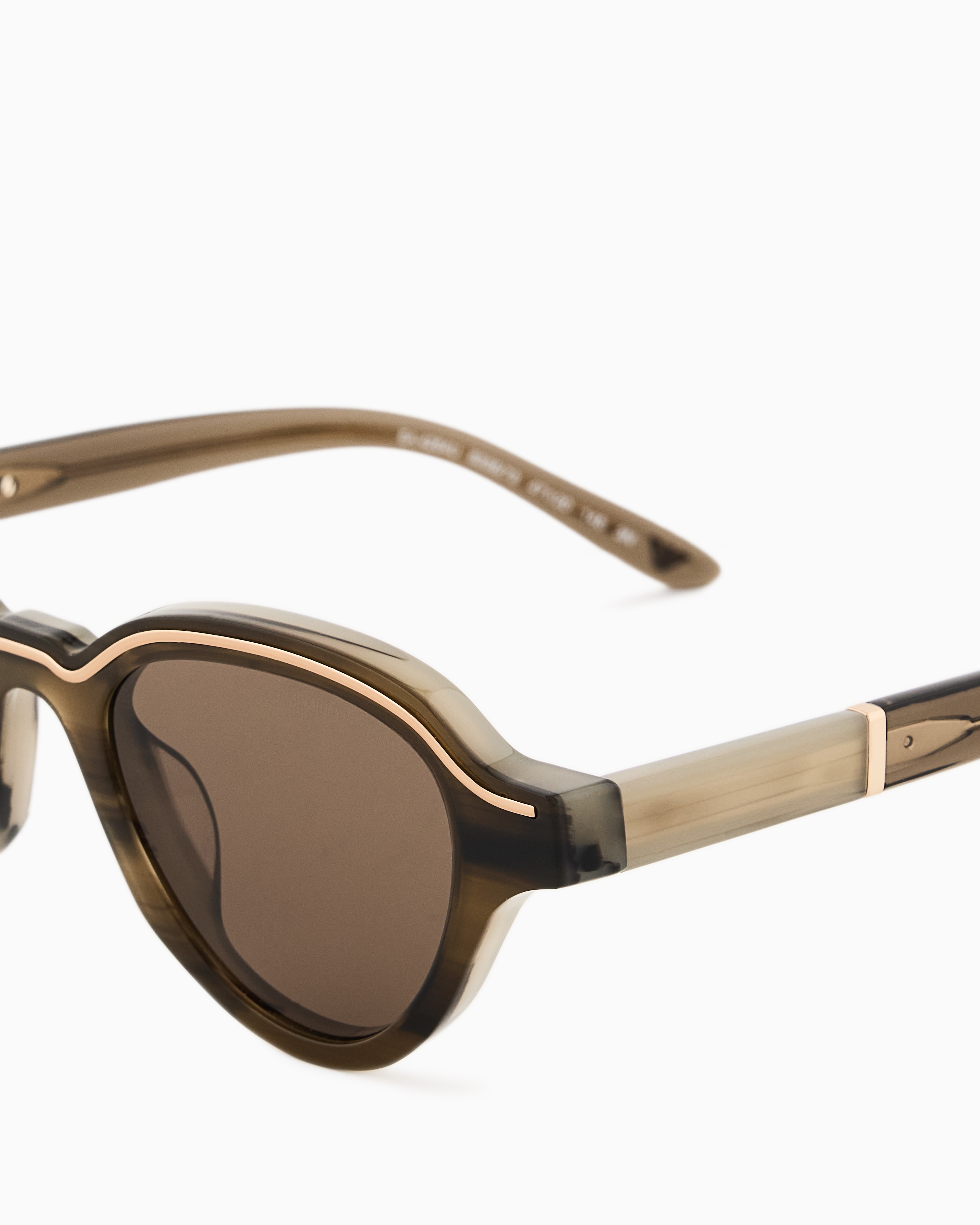 Emporio Armani - Men’s irregular-shaped sunglasses, Man, Size: 47L