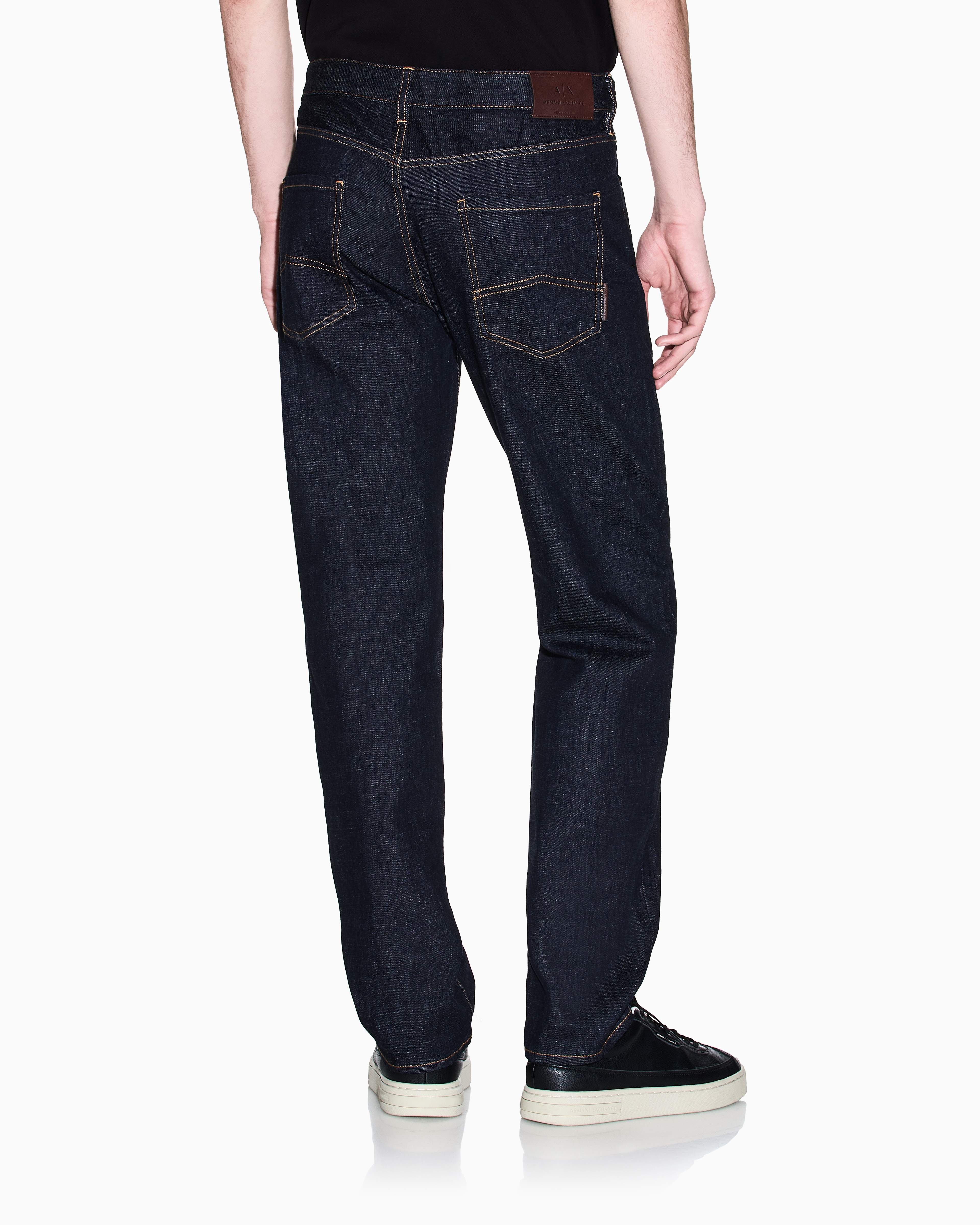 Armani Exchange - Straight fit jeans comfort denim, Man, Blue, Size: