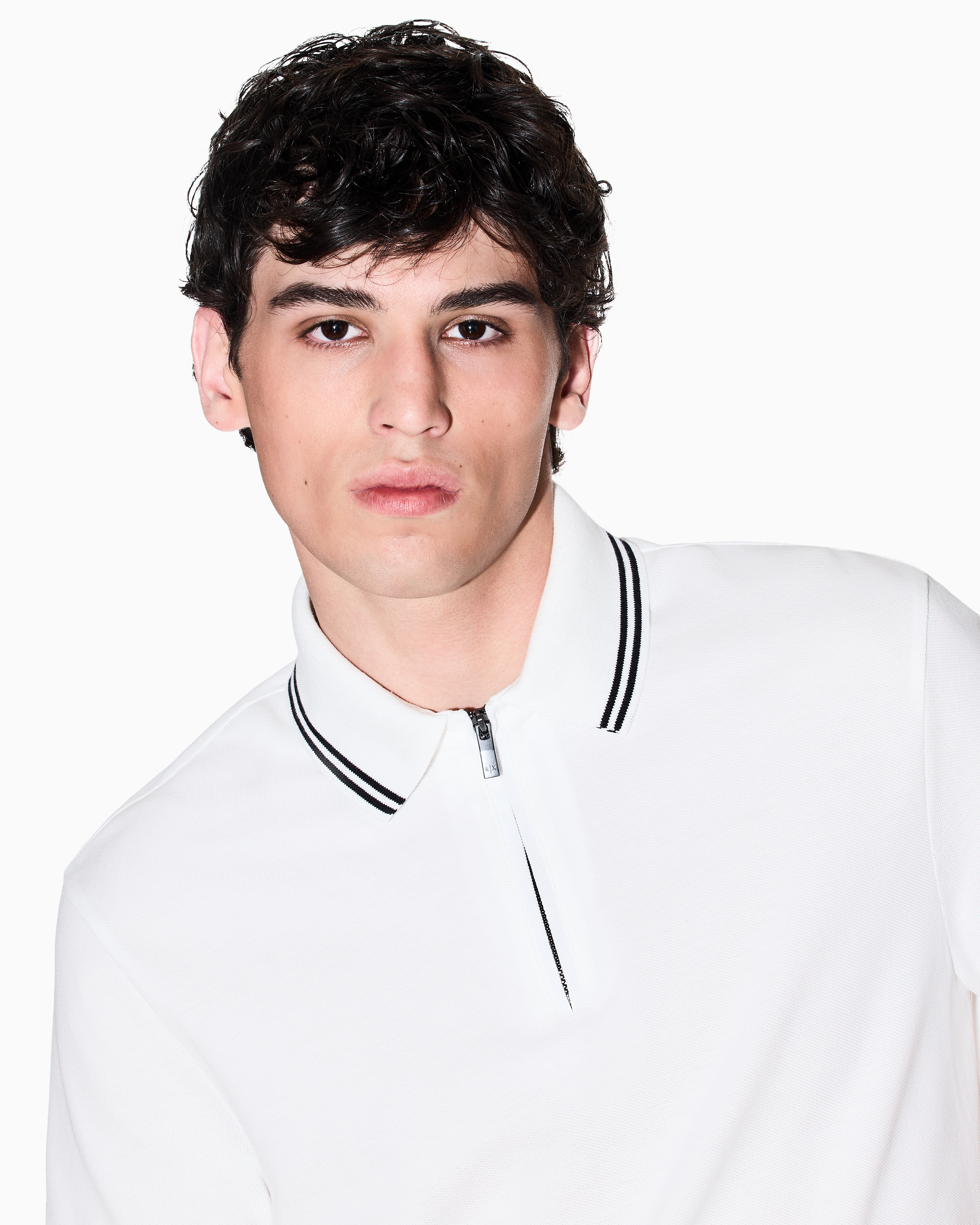 Armani Exchange - Polo Shirts, Man, White, Size: