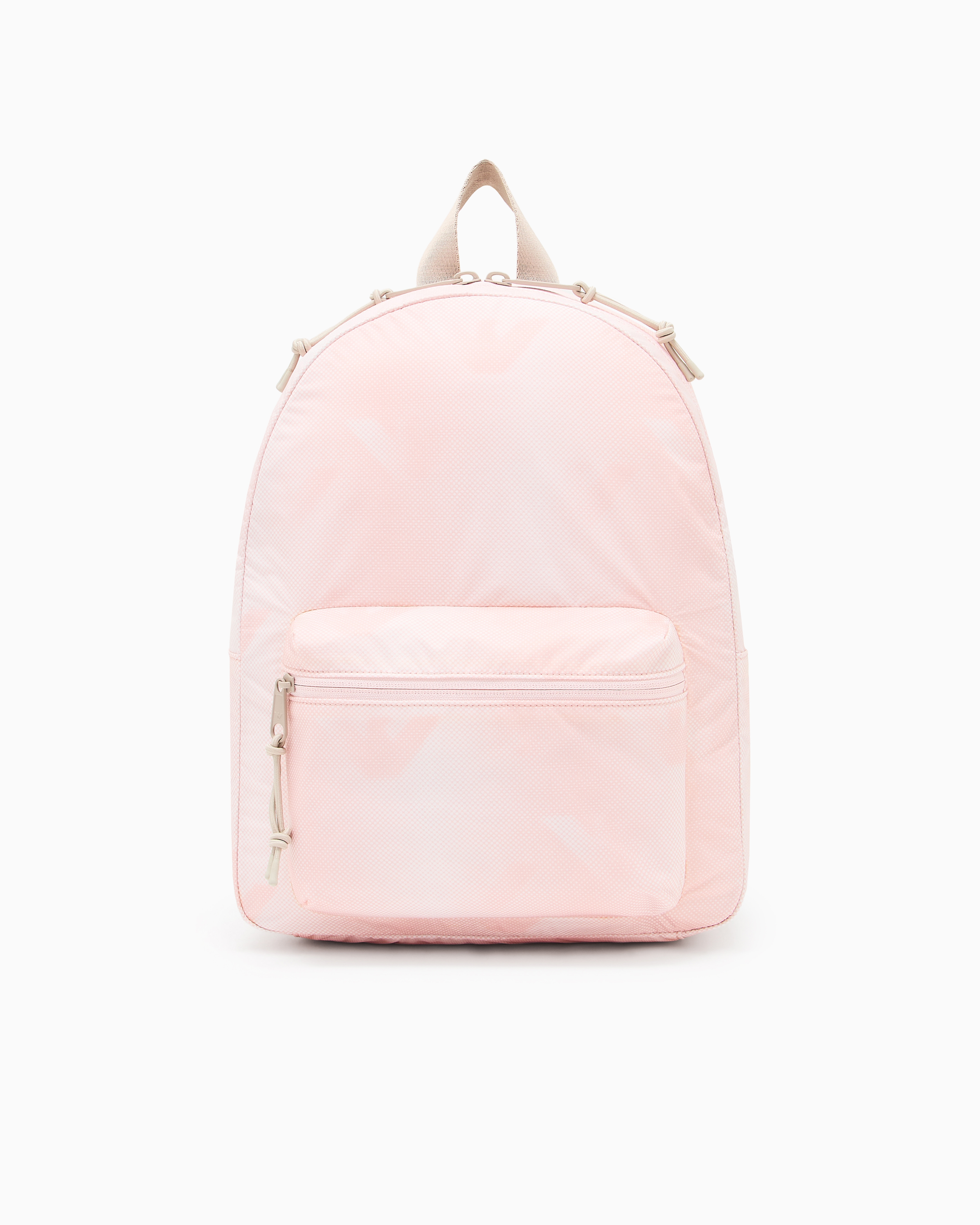 Emporio Armani Zaino Roundshape In Nylon Eagle All Over