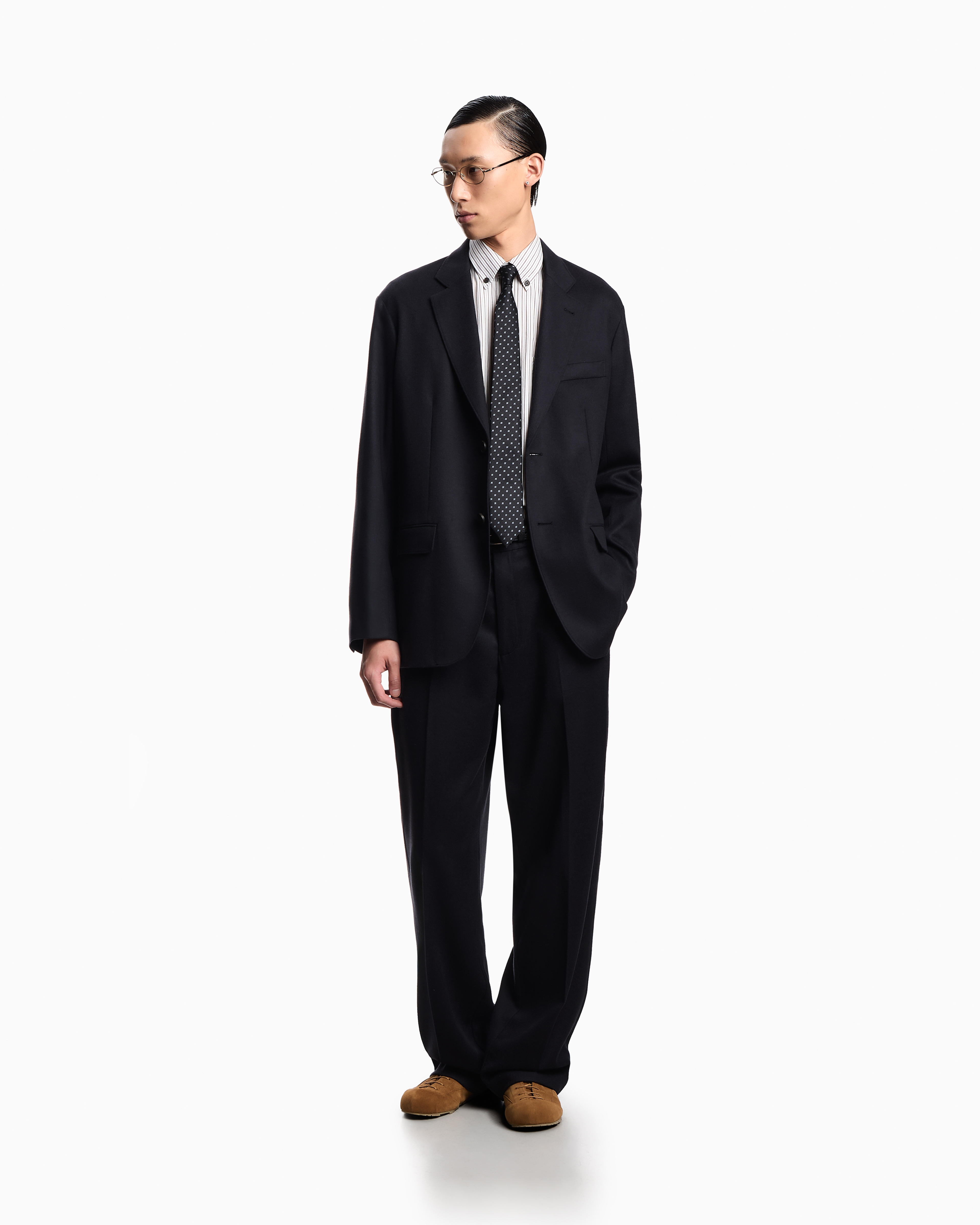 シングルブレストジャケット バージンウールクロス | Emporio Armani