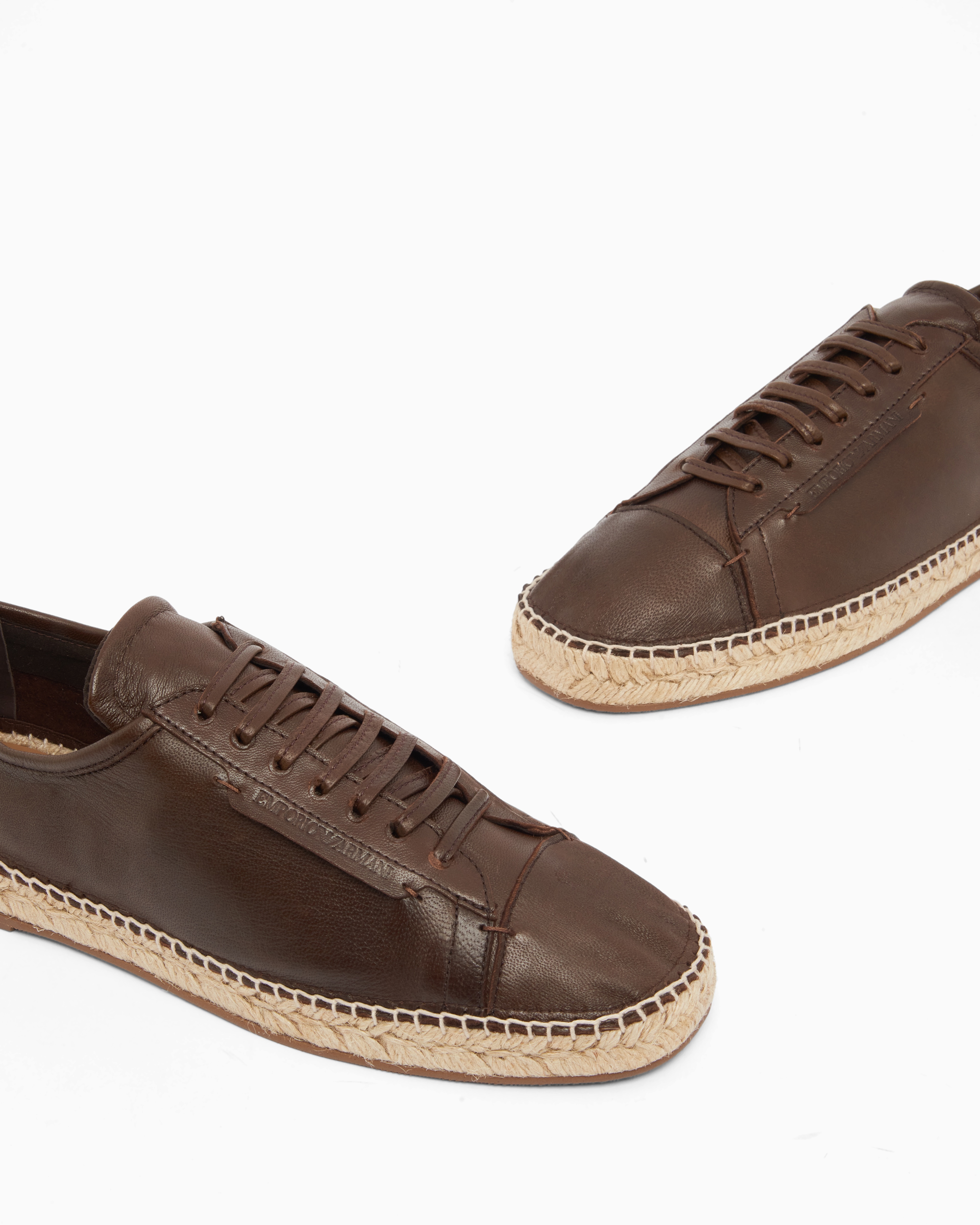 Icon レースアップエスパドリーユ ソフトナッパレザー | Emporio Armani