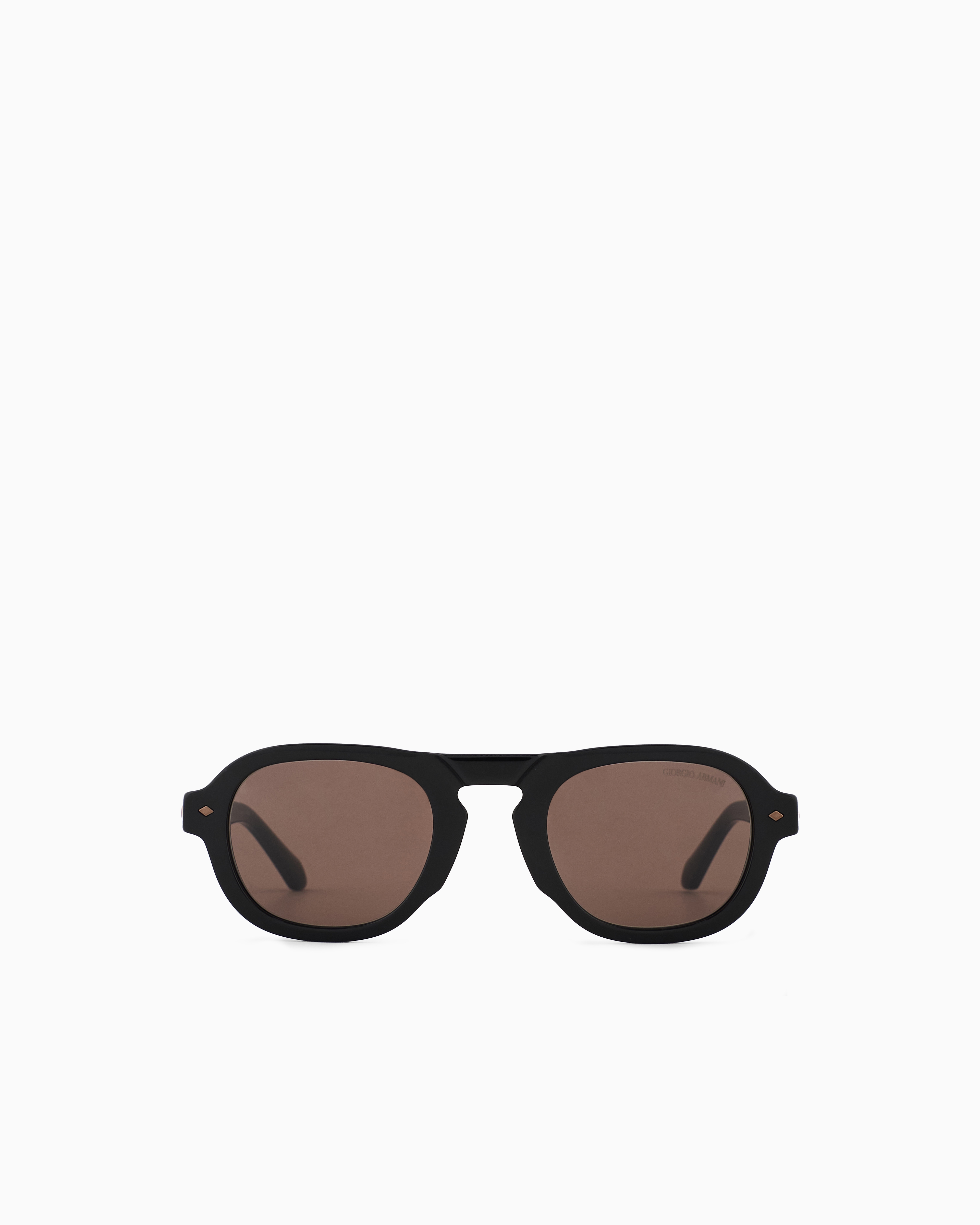 Giorgio Armani Asian-fit Square Sunglasses For Men In Brown