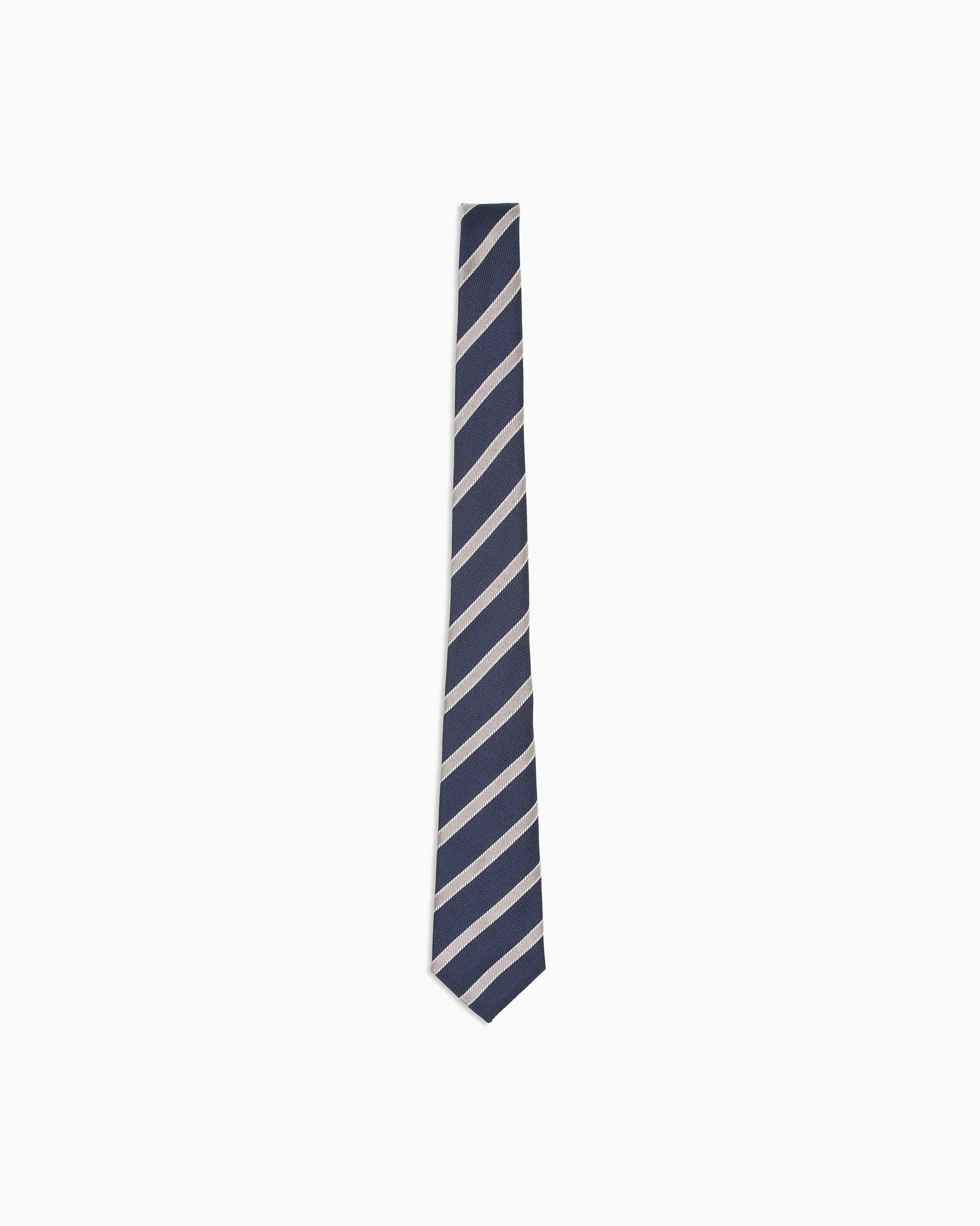 Giorgio Armani Blue Jacquard Silk Tie