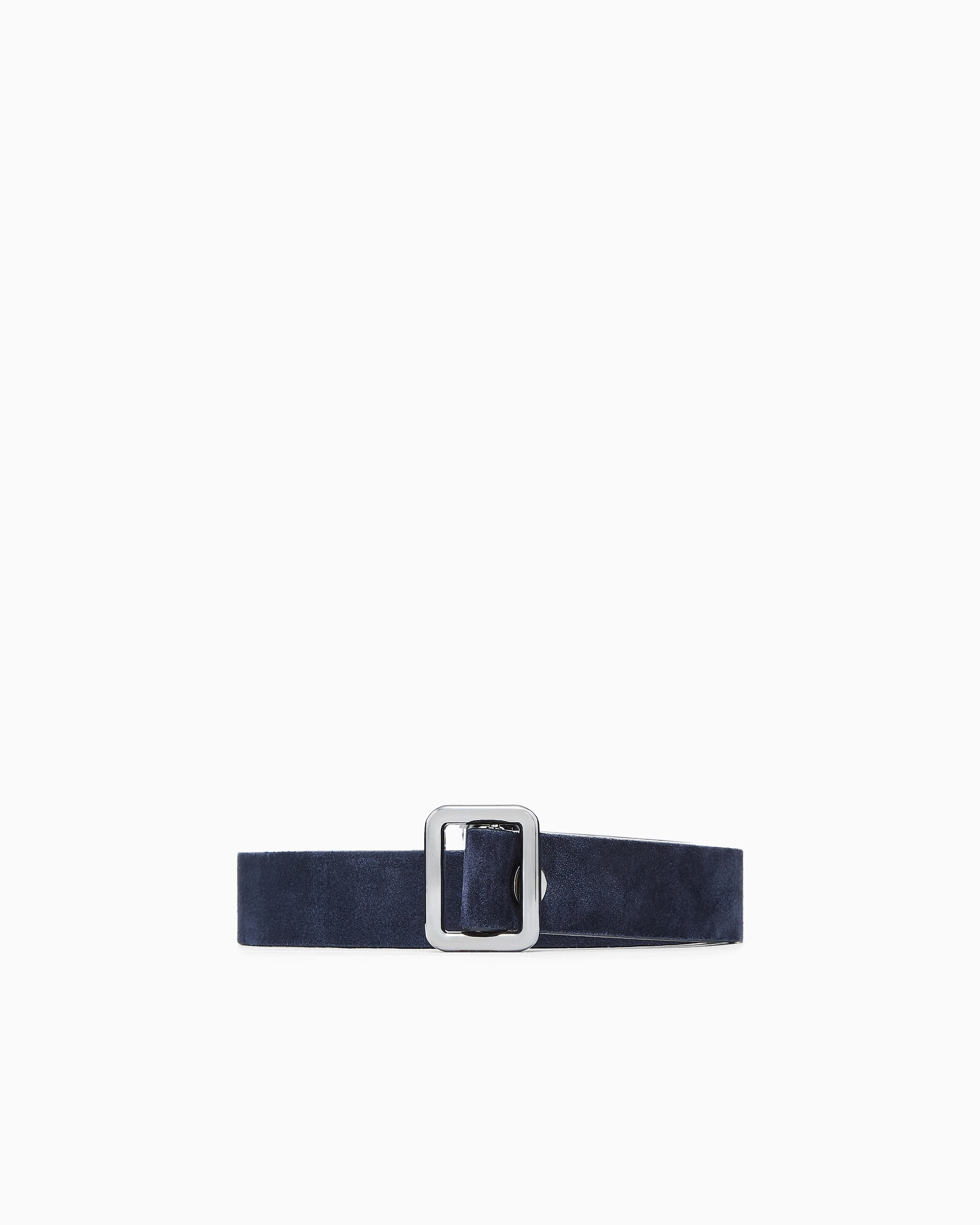 Giorgio Armani Navy Blue Suede Belt