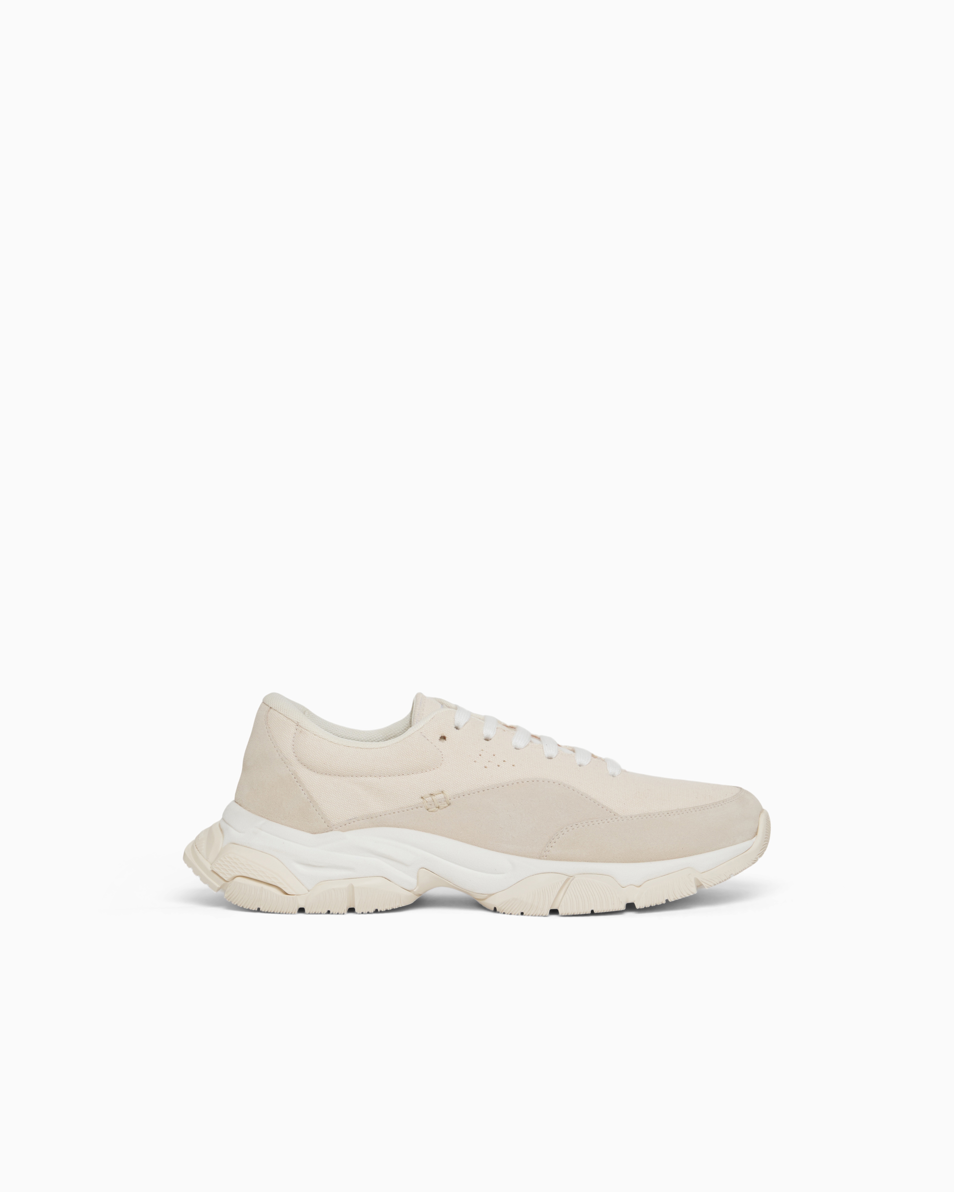 Giorgio Armani White Suede Sneakers