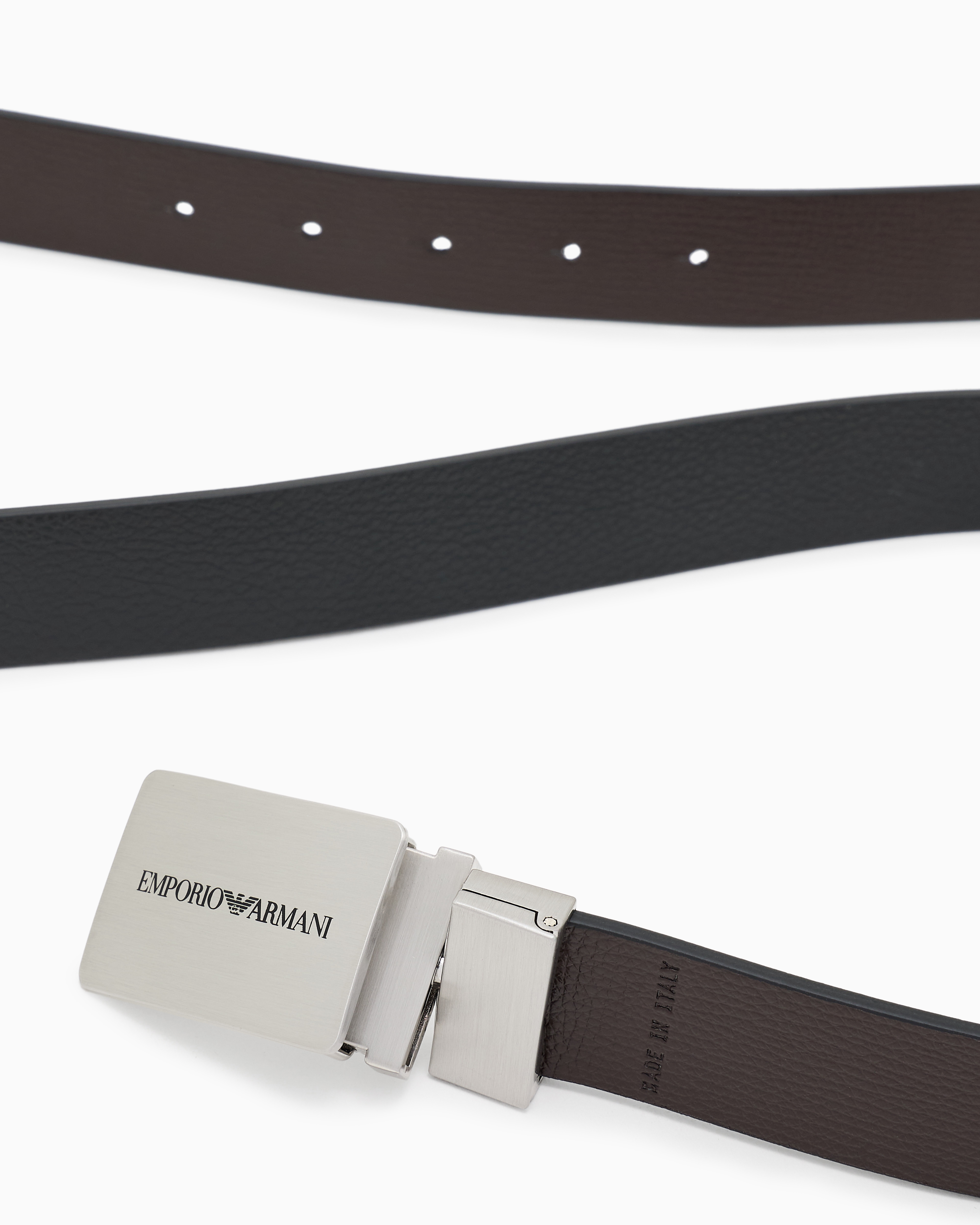 GIORGIO ARMANI レザー　ベルト　バックル　アルマーニ 397 黒 GIORGIO ARMANI レザー ベルト バックル アルマーニ 397 黒