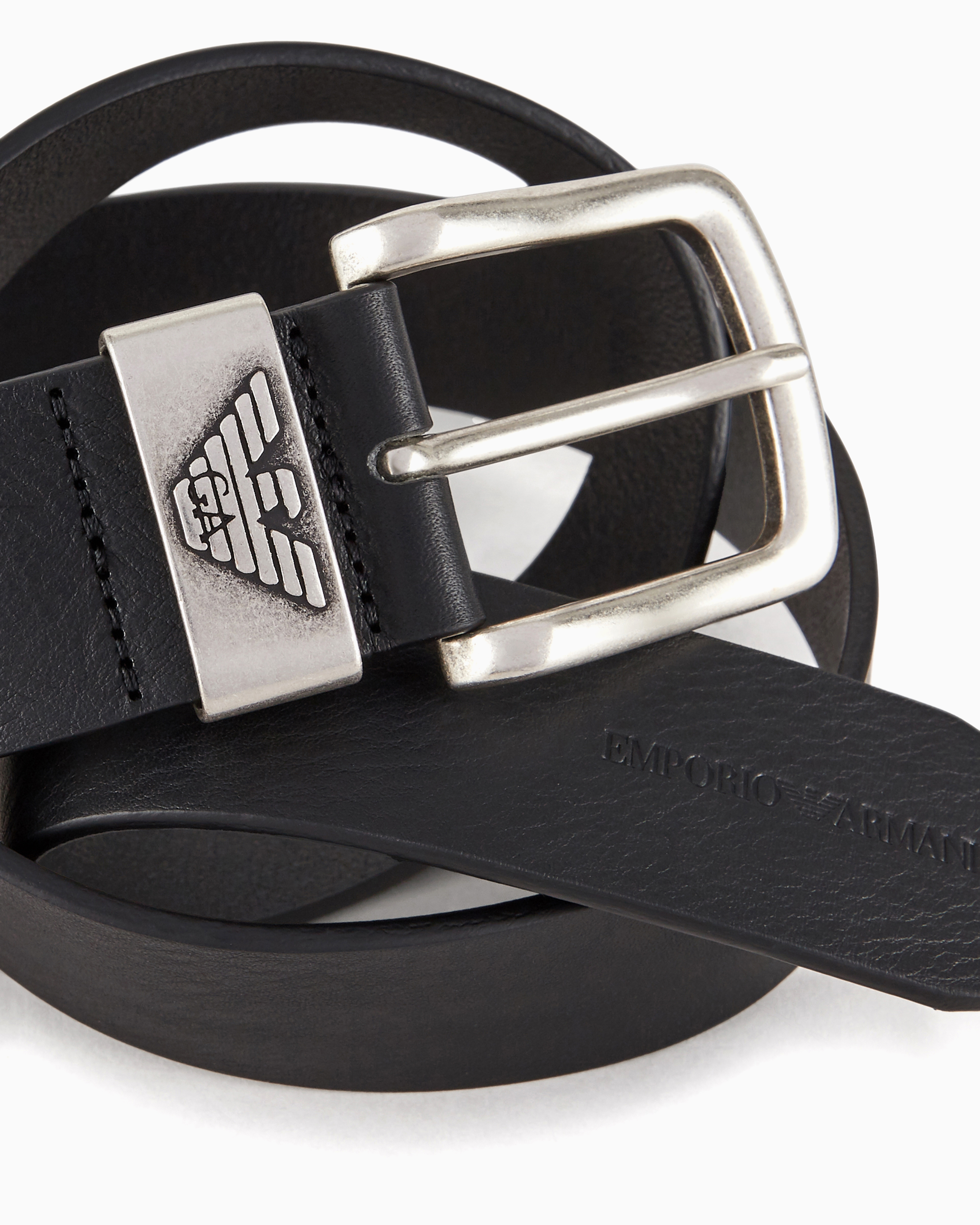 GIORGIO ARMANI ロゴ 刻印 ベルト レザーベルト QUALITY LEATHER EMPORIO GIORGIO ARMANI BELT - Trustify Store