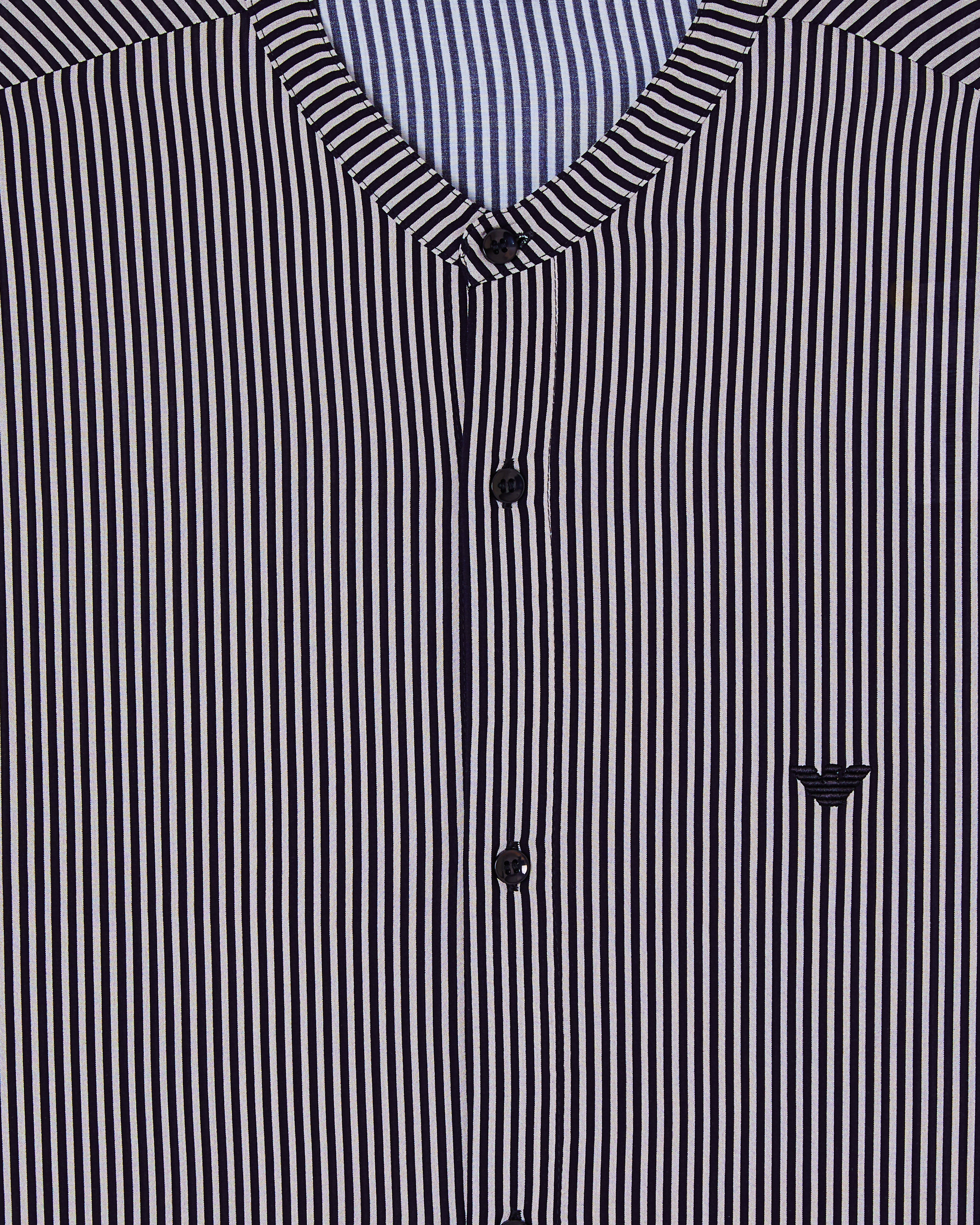 希少 EmporioArmani アルマーニ ペイズリー シャツ ビーチウェア シャツ ストライププリント | Emporio Armani
