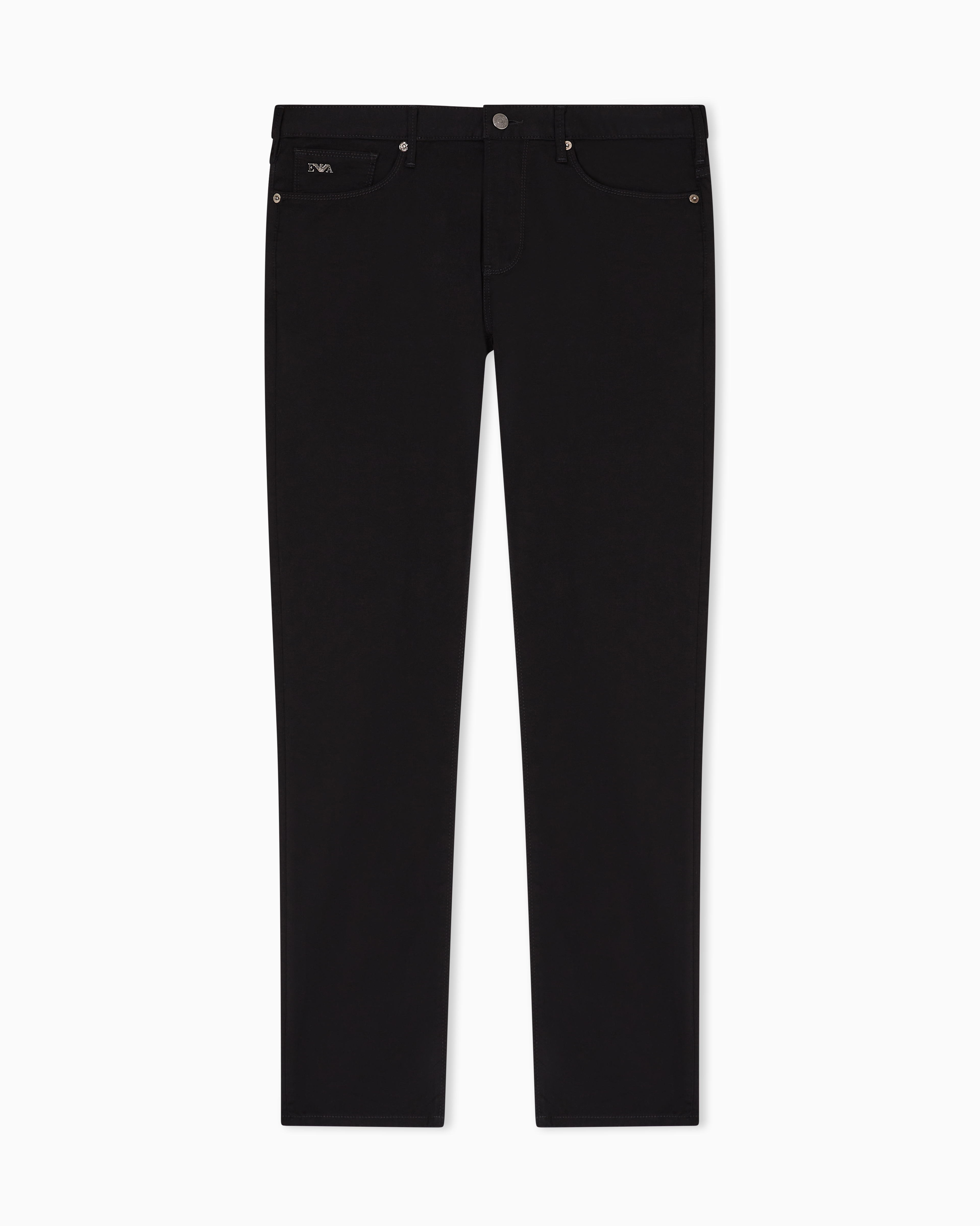 Emporio Armani Men's Black J06 Stretch-Fabric Slim-Fit Trousers