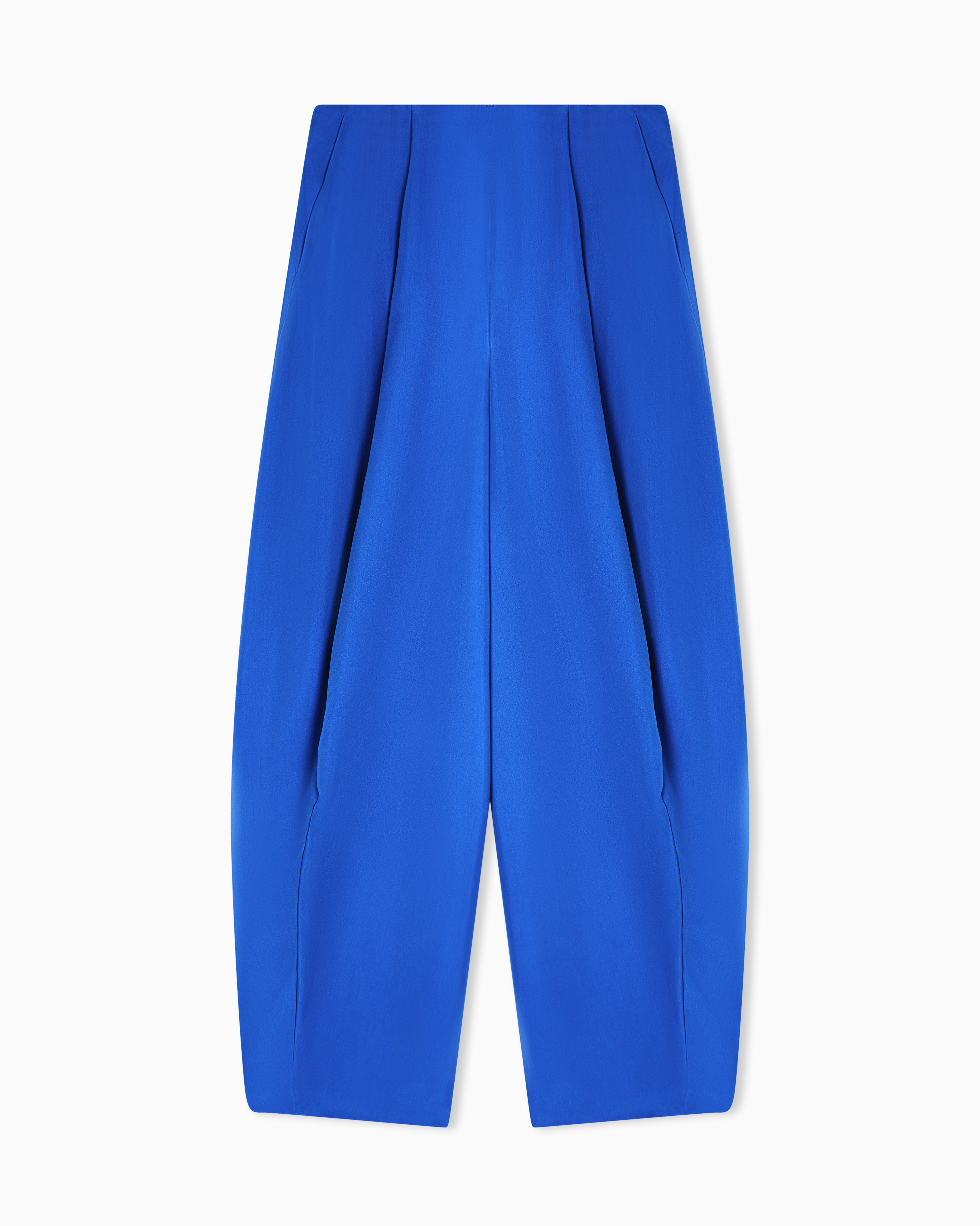 Giorgio Armani Blue Washed Silk Trousers