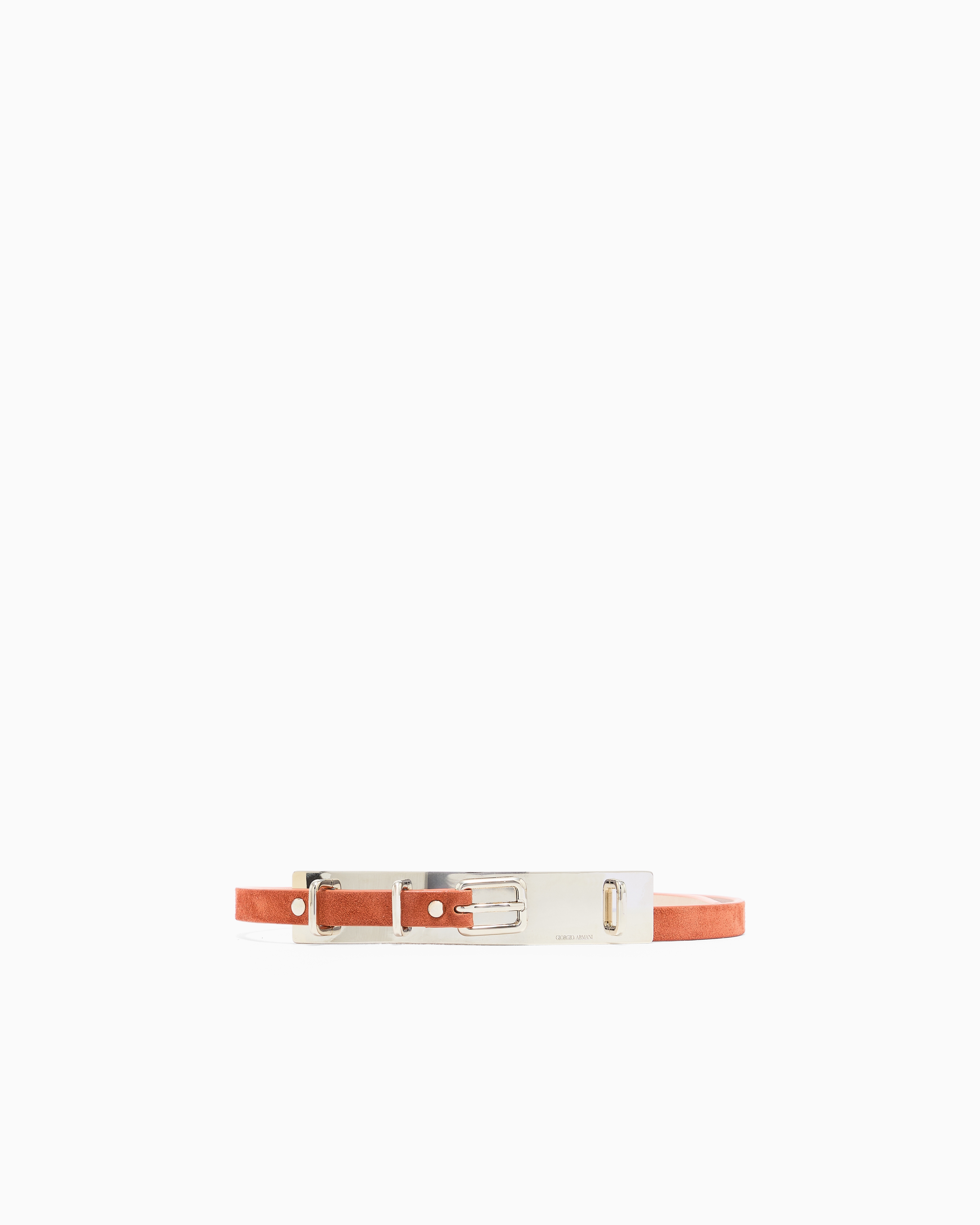 Giorgio Armani Red Suede Belt