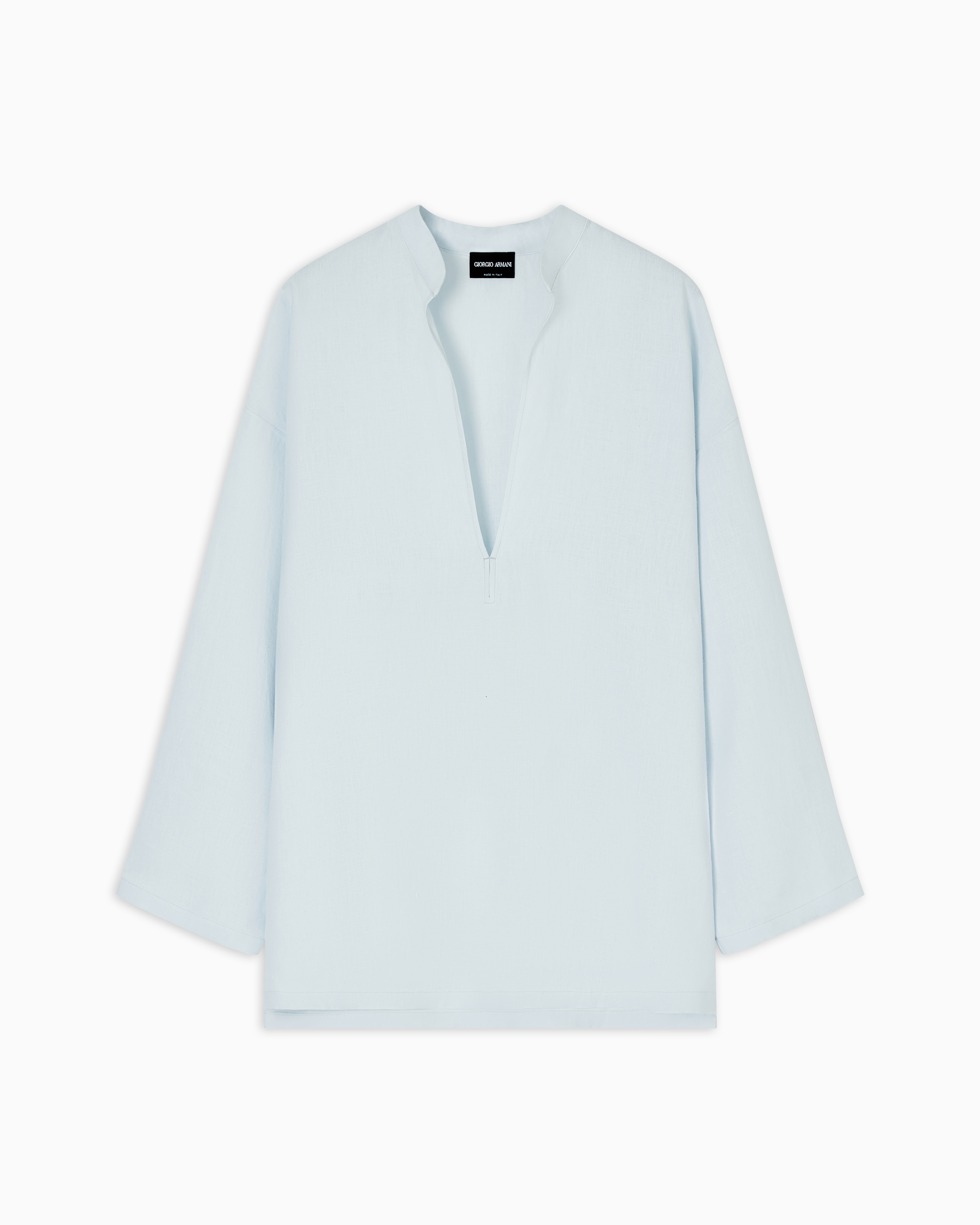 Giorgio Armani Light Blue Hemp Shirt