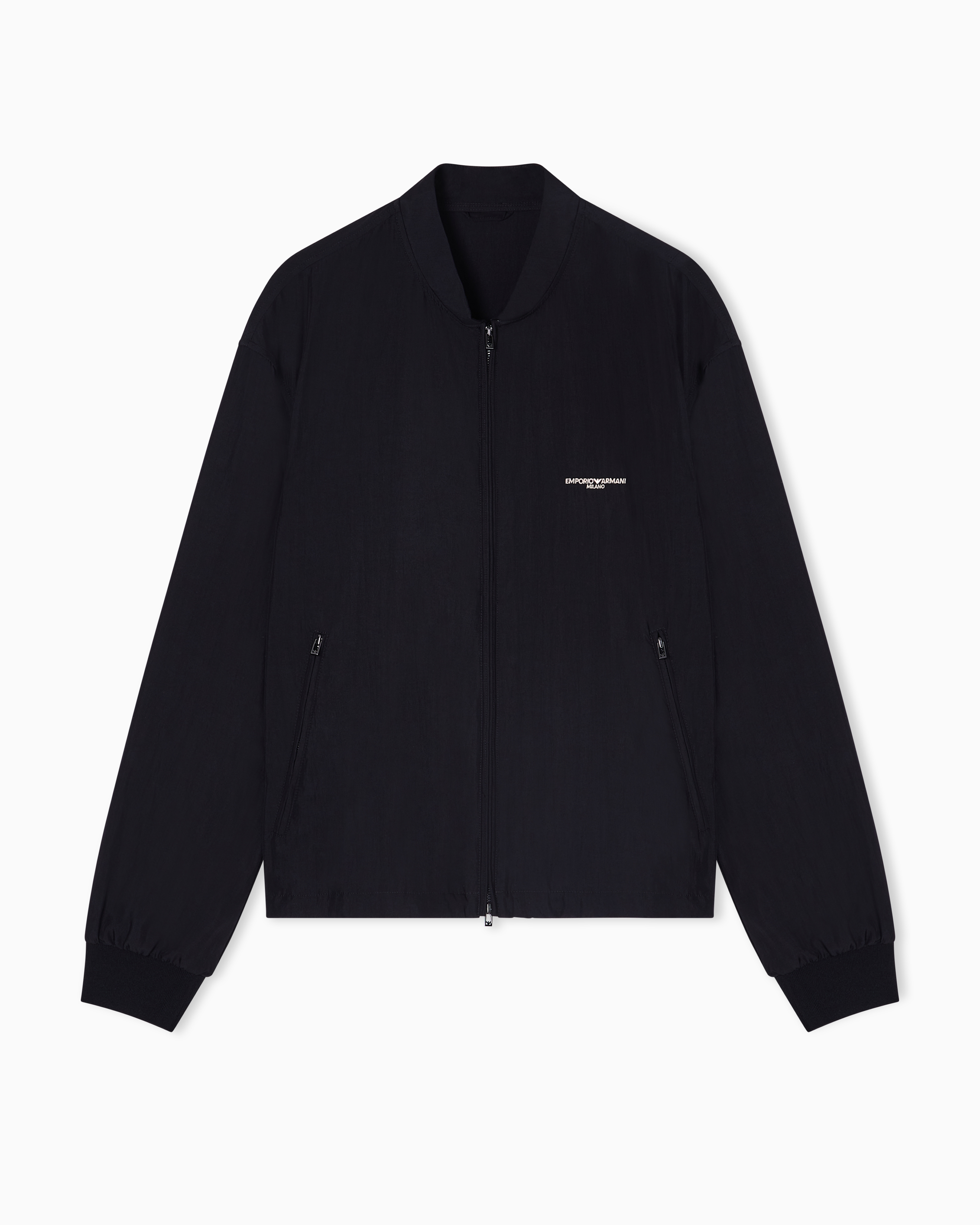 Emporio Armani Blouson In Nylon Con Micro Ricamo Logo