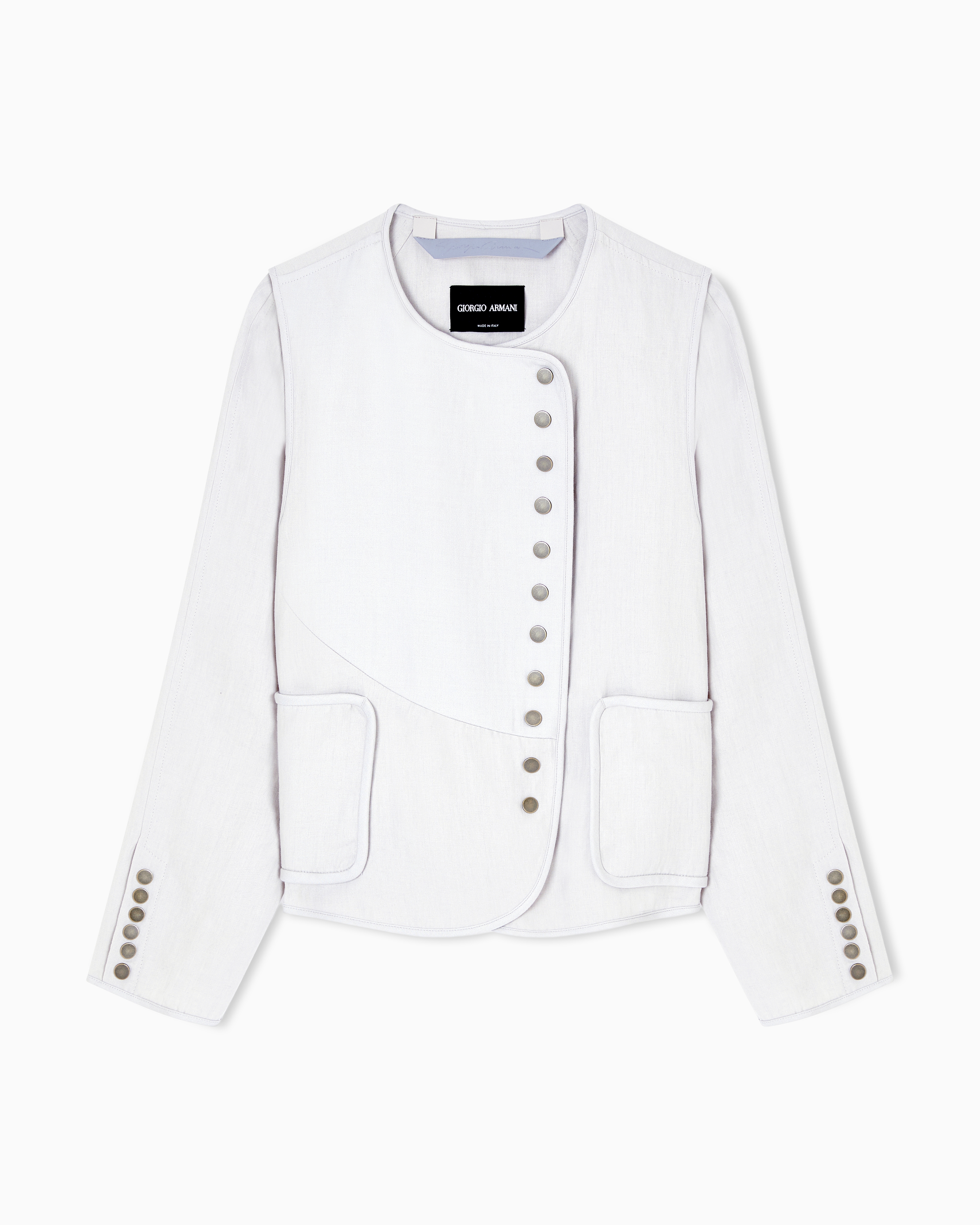 Giorgio Armani Grey Linen Blouson