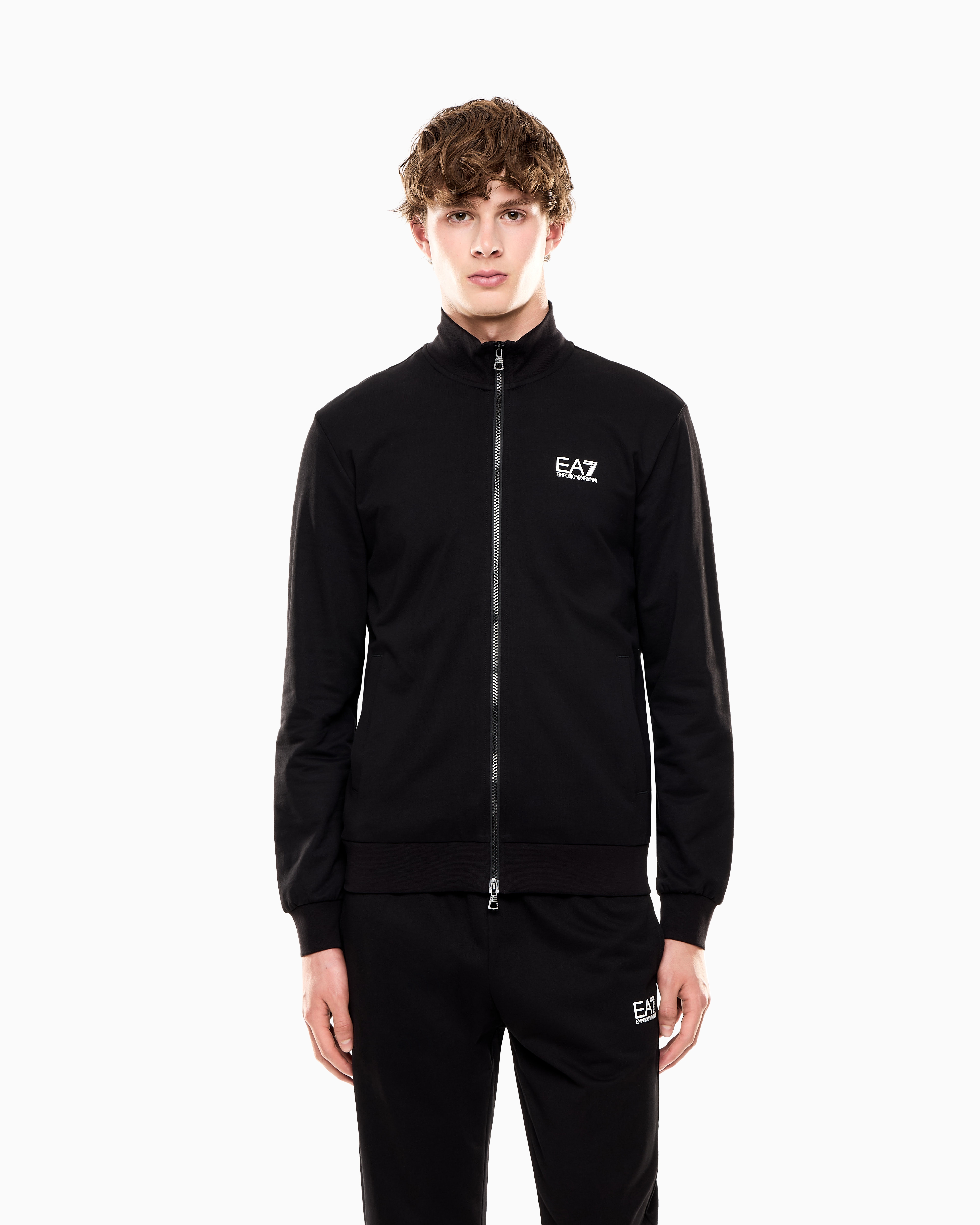 Core Identity cotton zip-up sweatshirt | EA7