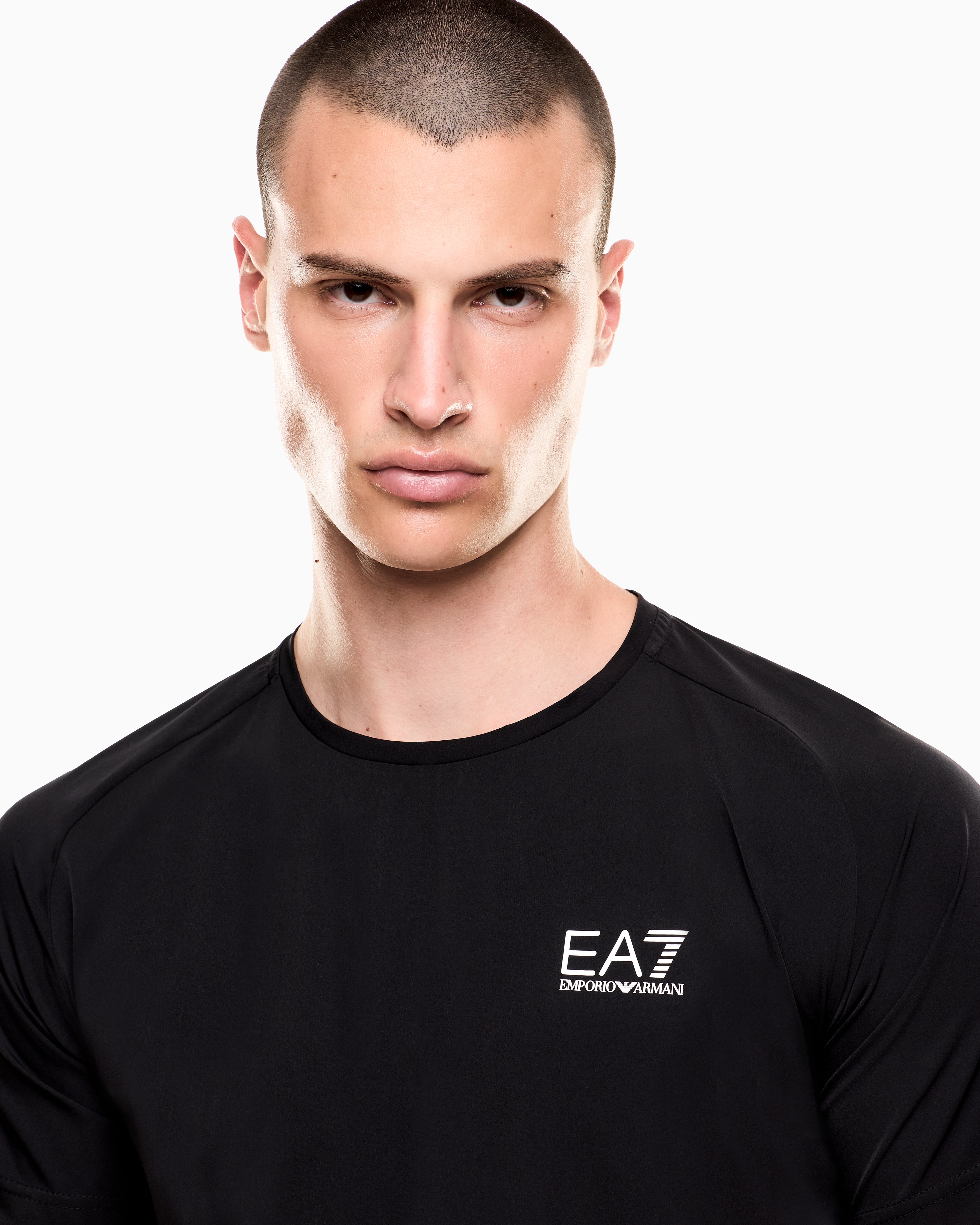 アルマーニ　テニスウエア　EA7 VENTUS 黒 スポーツTシャツ エンポリオ アルマーニ EA7】Tennis Pro パデルTシャツ VENTUS7