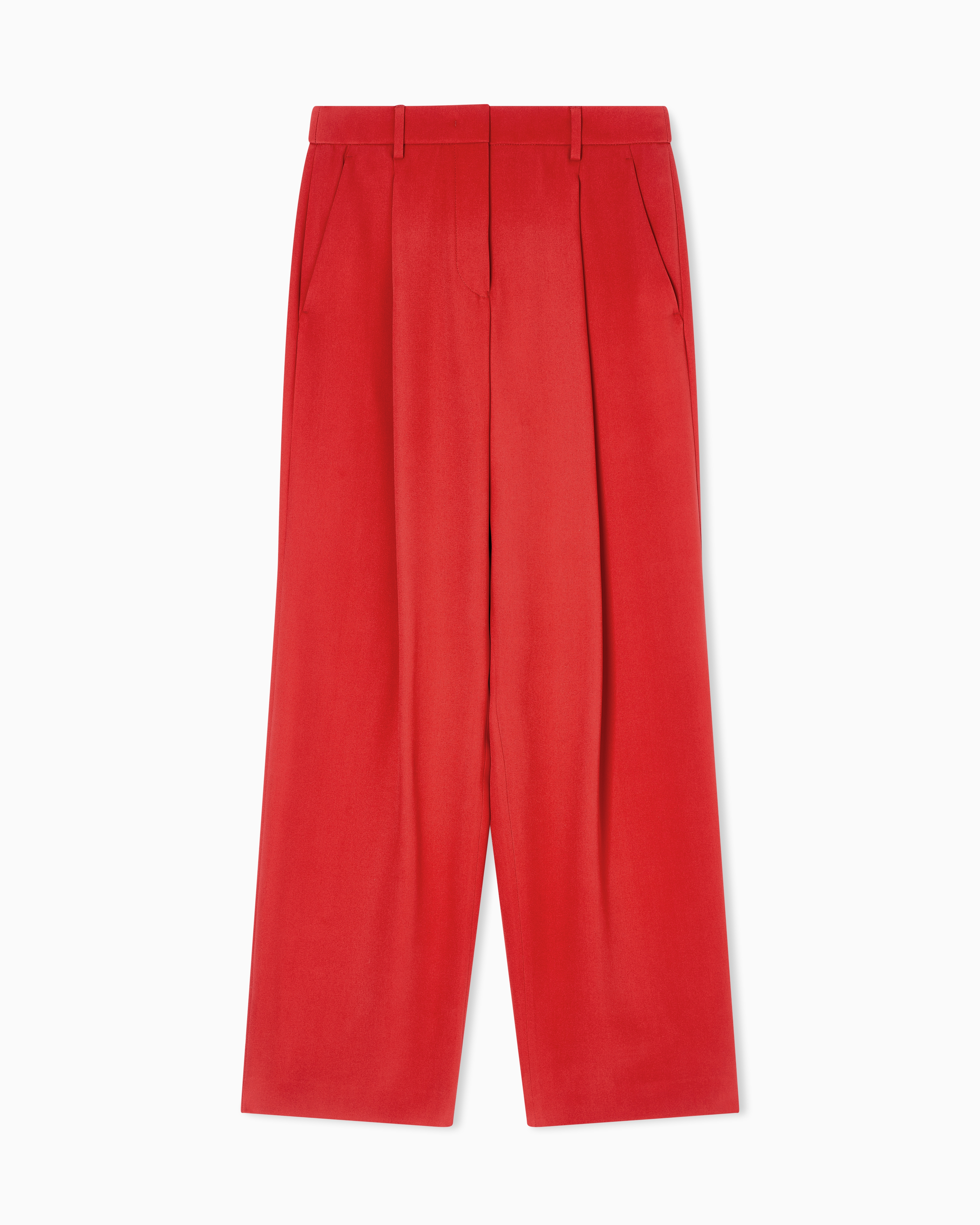 Giorgio Armani Casual Trousers In Red