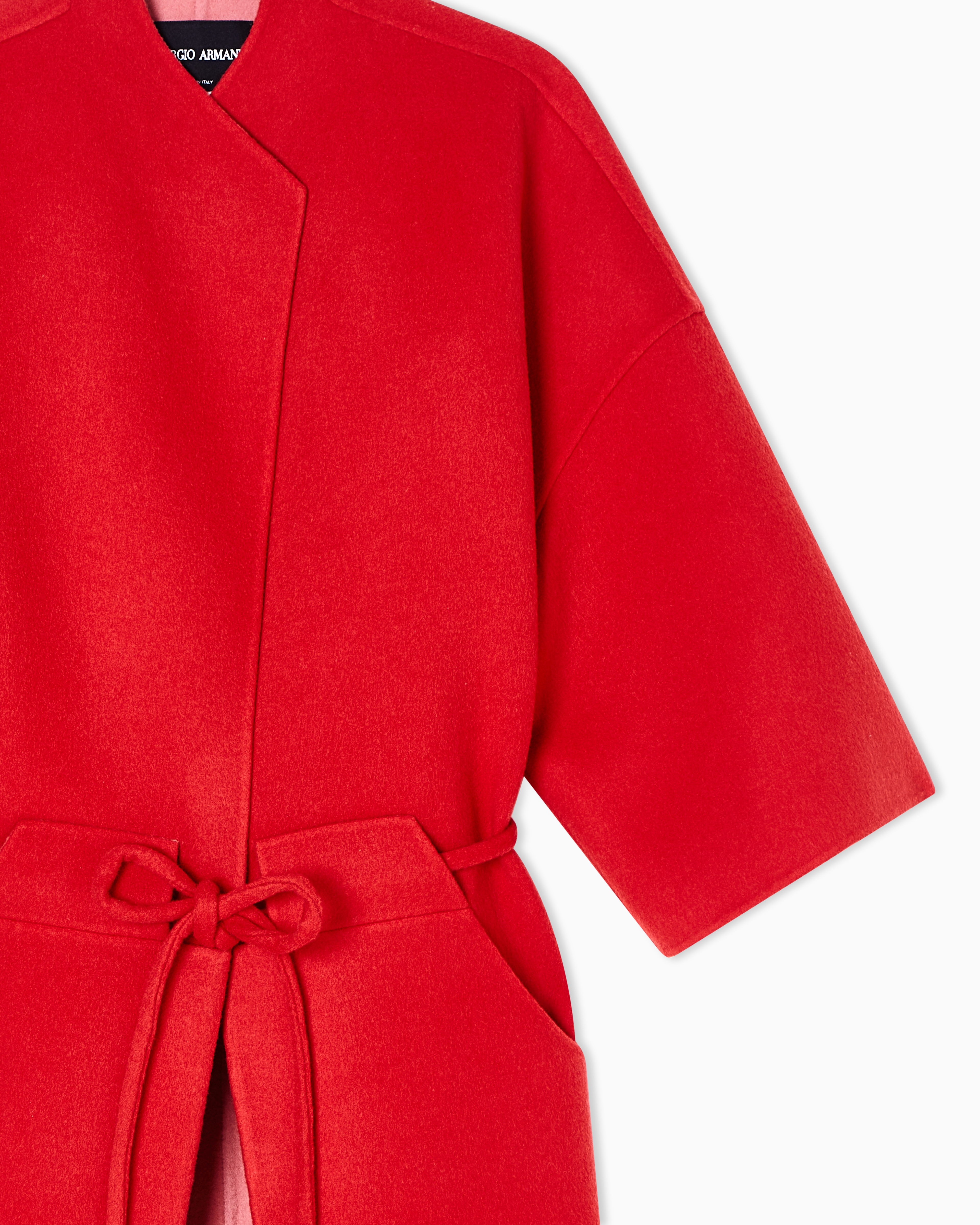 Giorgio Armani Coats In Red