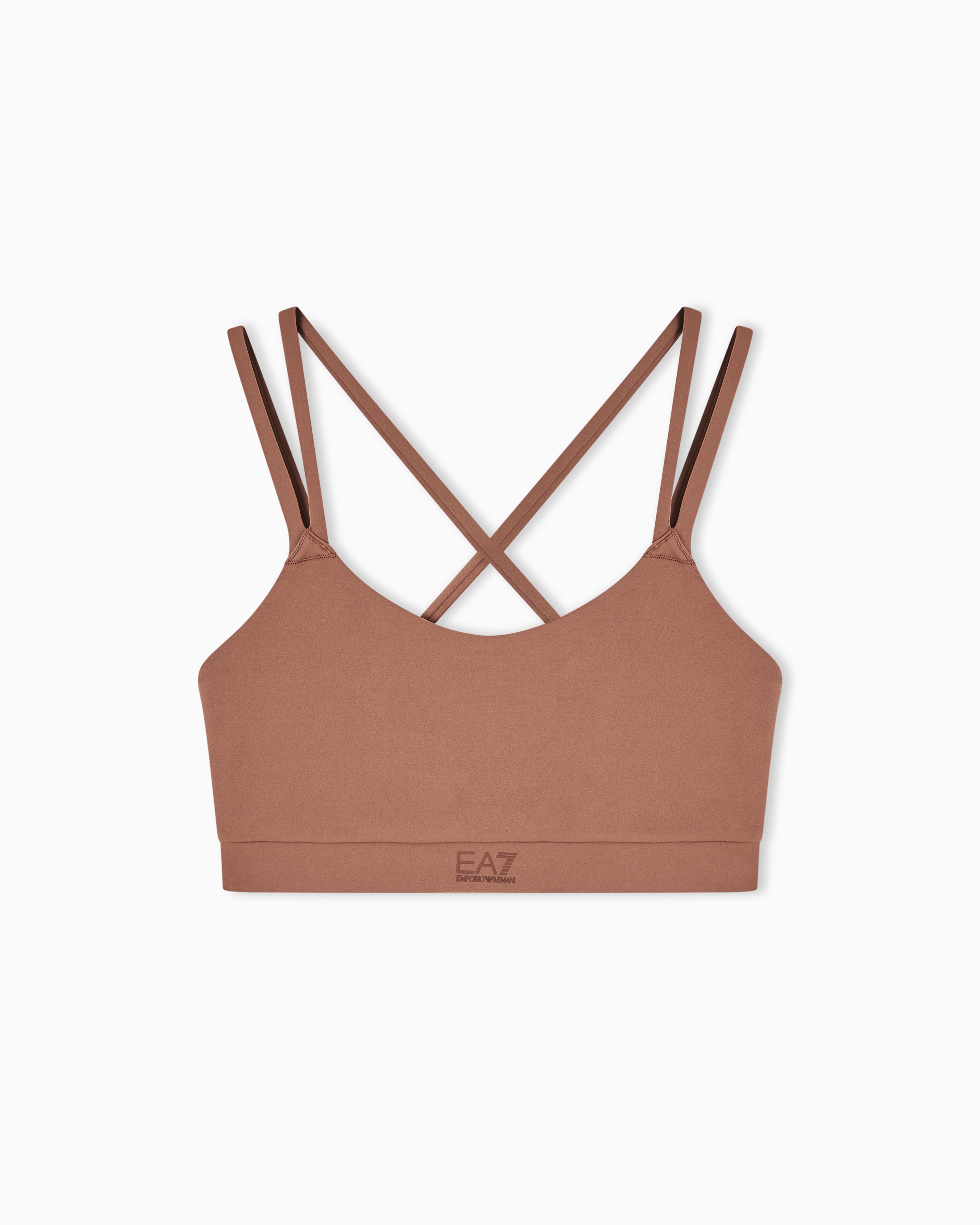Ea7 Sports Bras In Brown