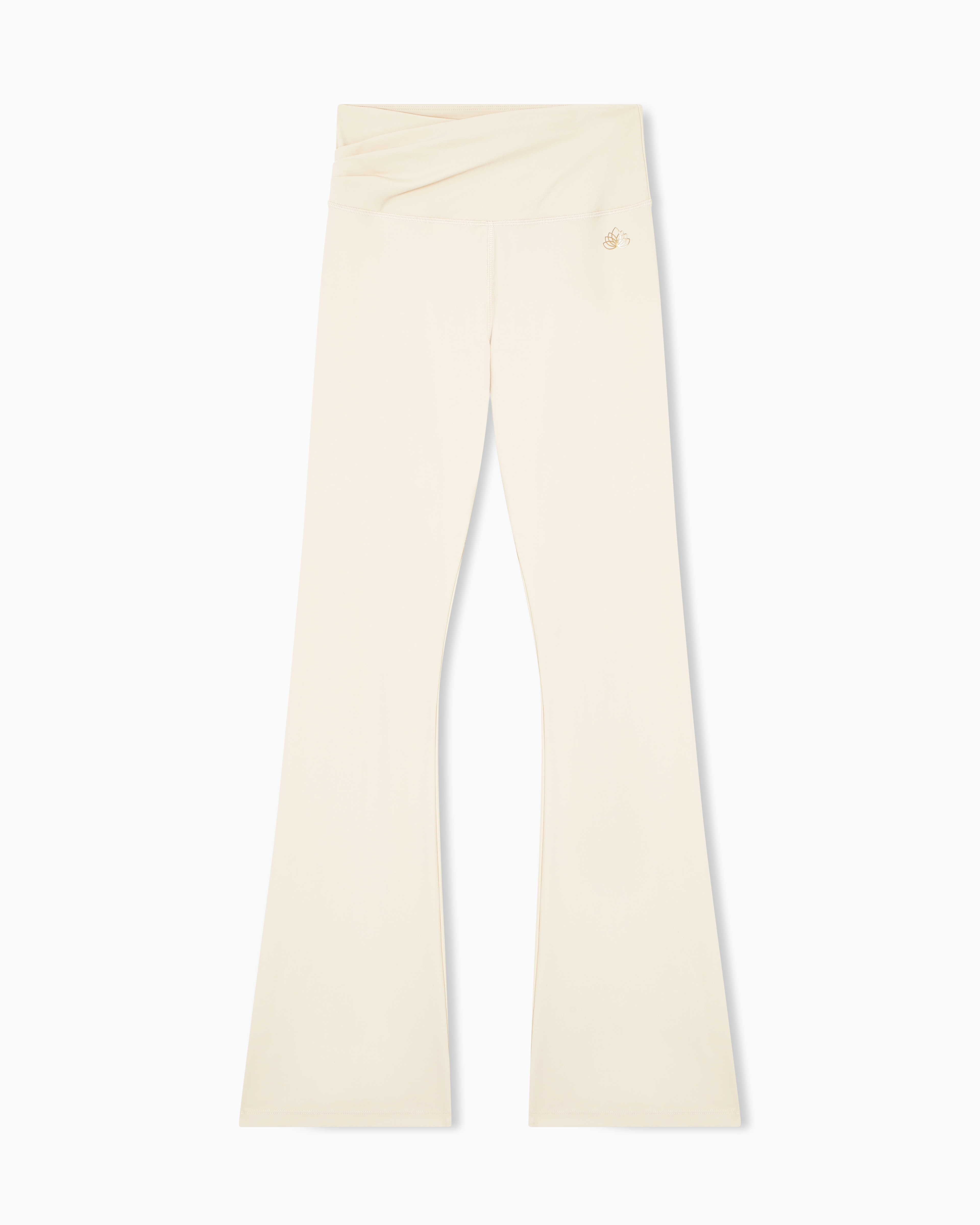 Ea7 Beige Fullness Vigor7 Technical Fabric Leggings