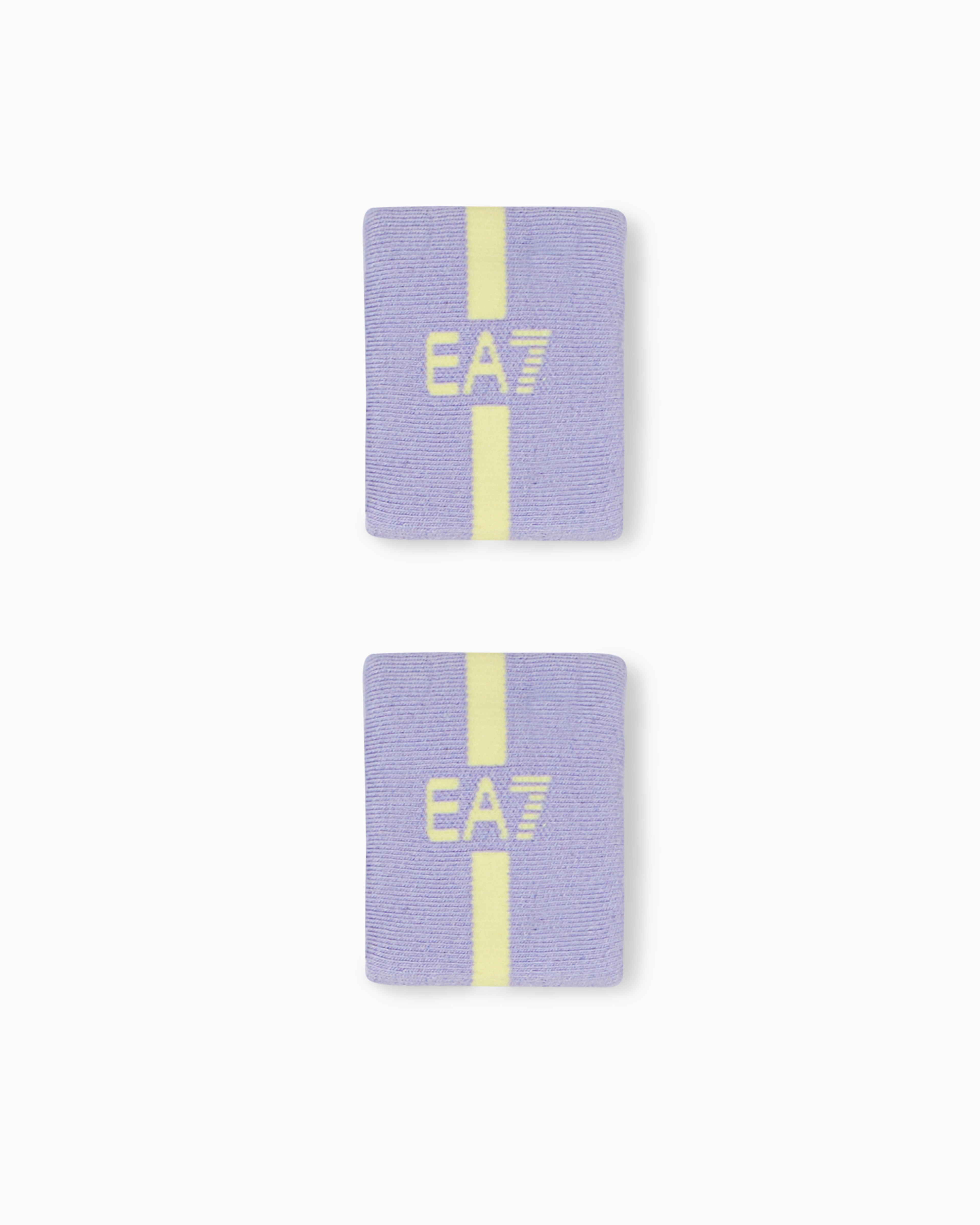 Ea7 Tennis Pro Cotton Wristbands In Purple