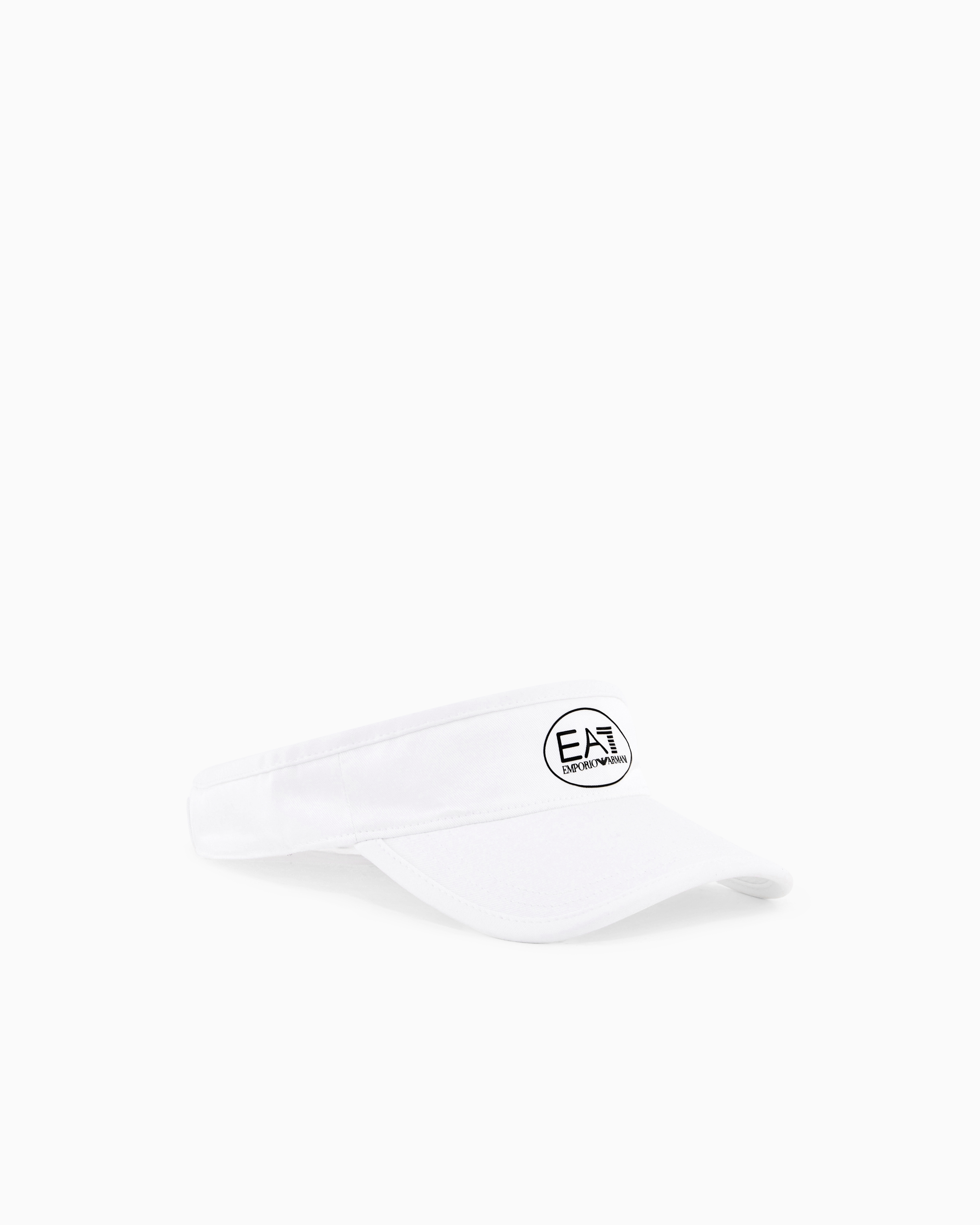 Ea7 Tennis Pro Cotton Visor In White