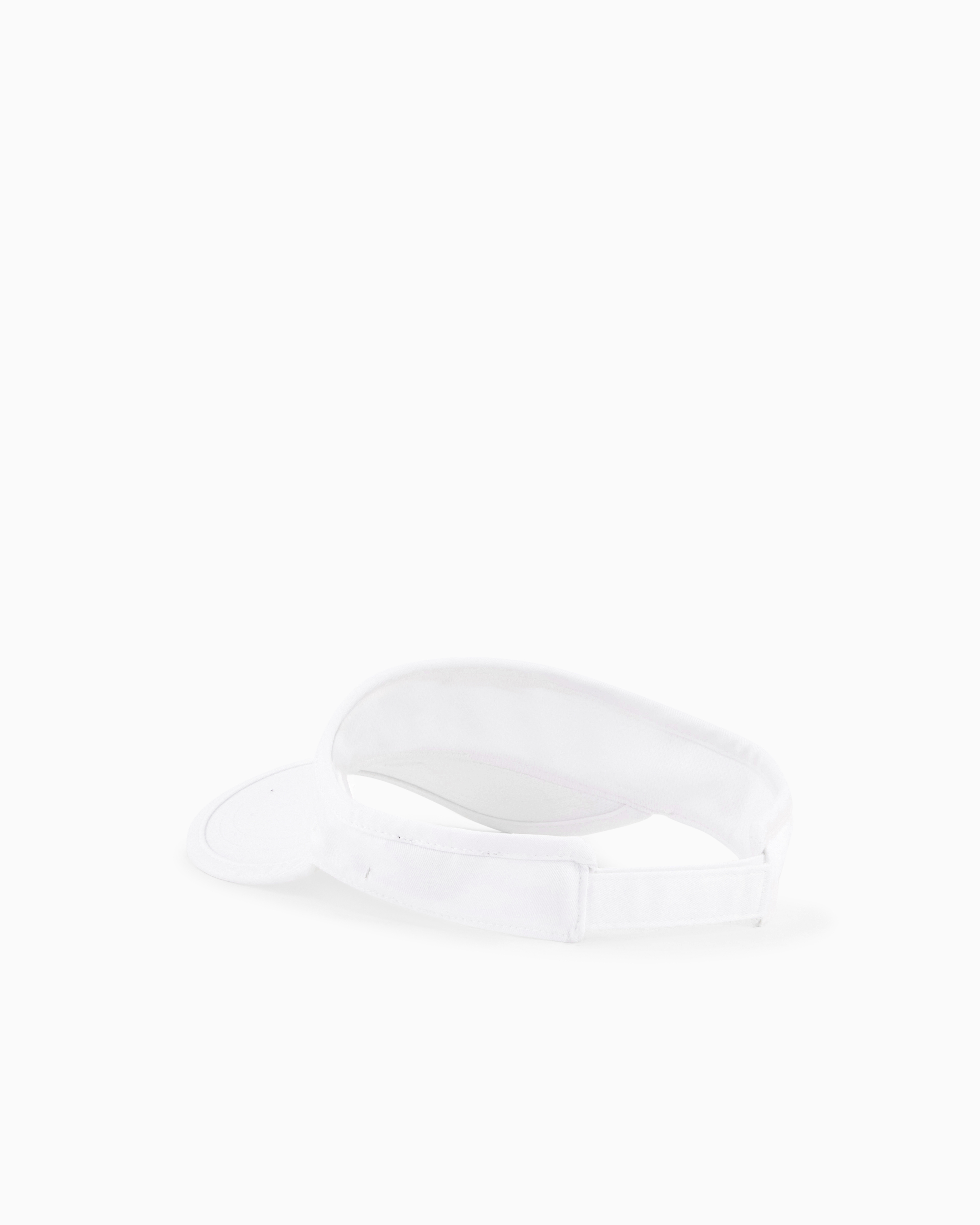 Ea7 Tennis Pro Cotton Visor In White