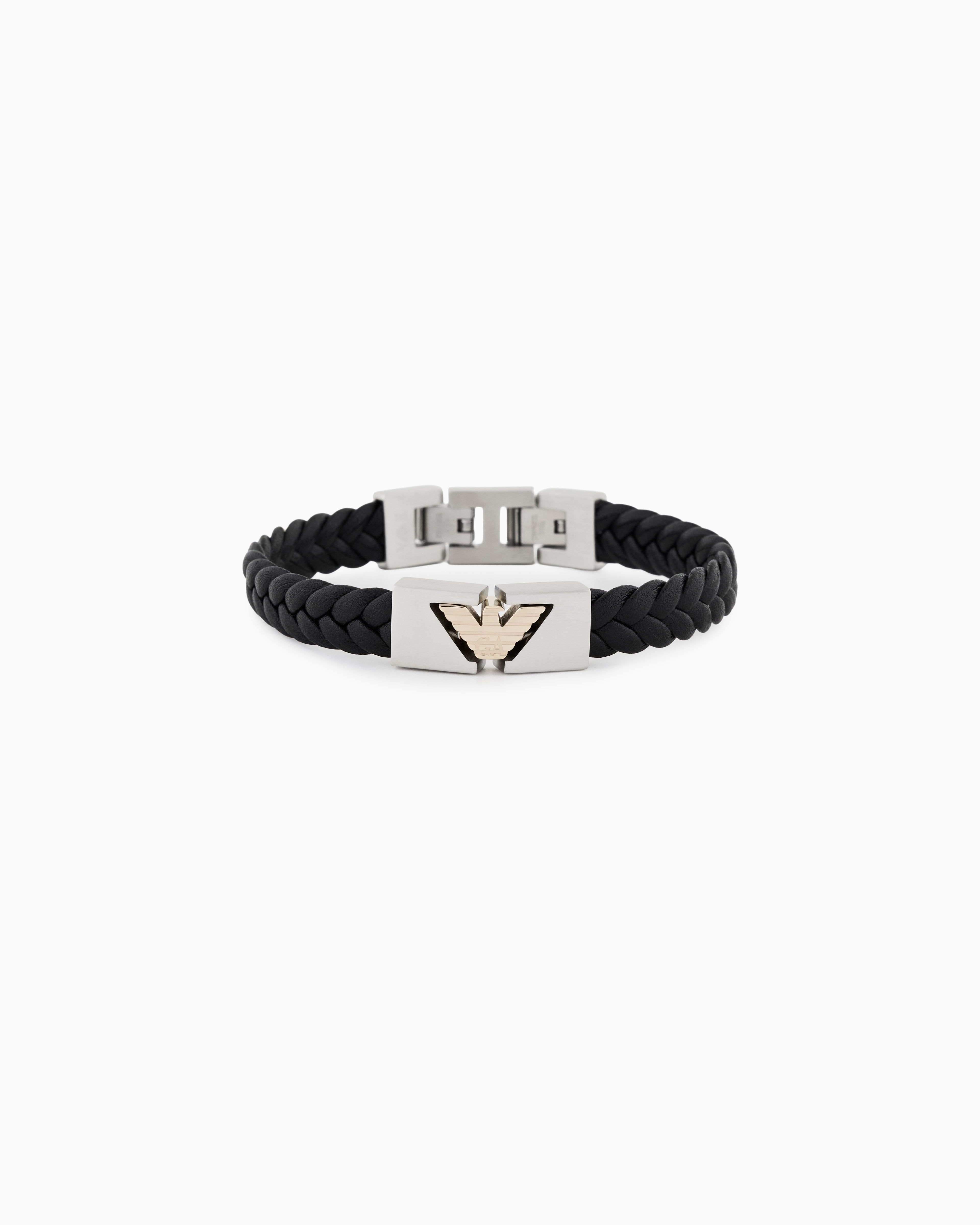 Emporio Armani -  Black ID Bracelet, Man, Multicoloured, Size: TU