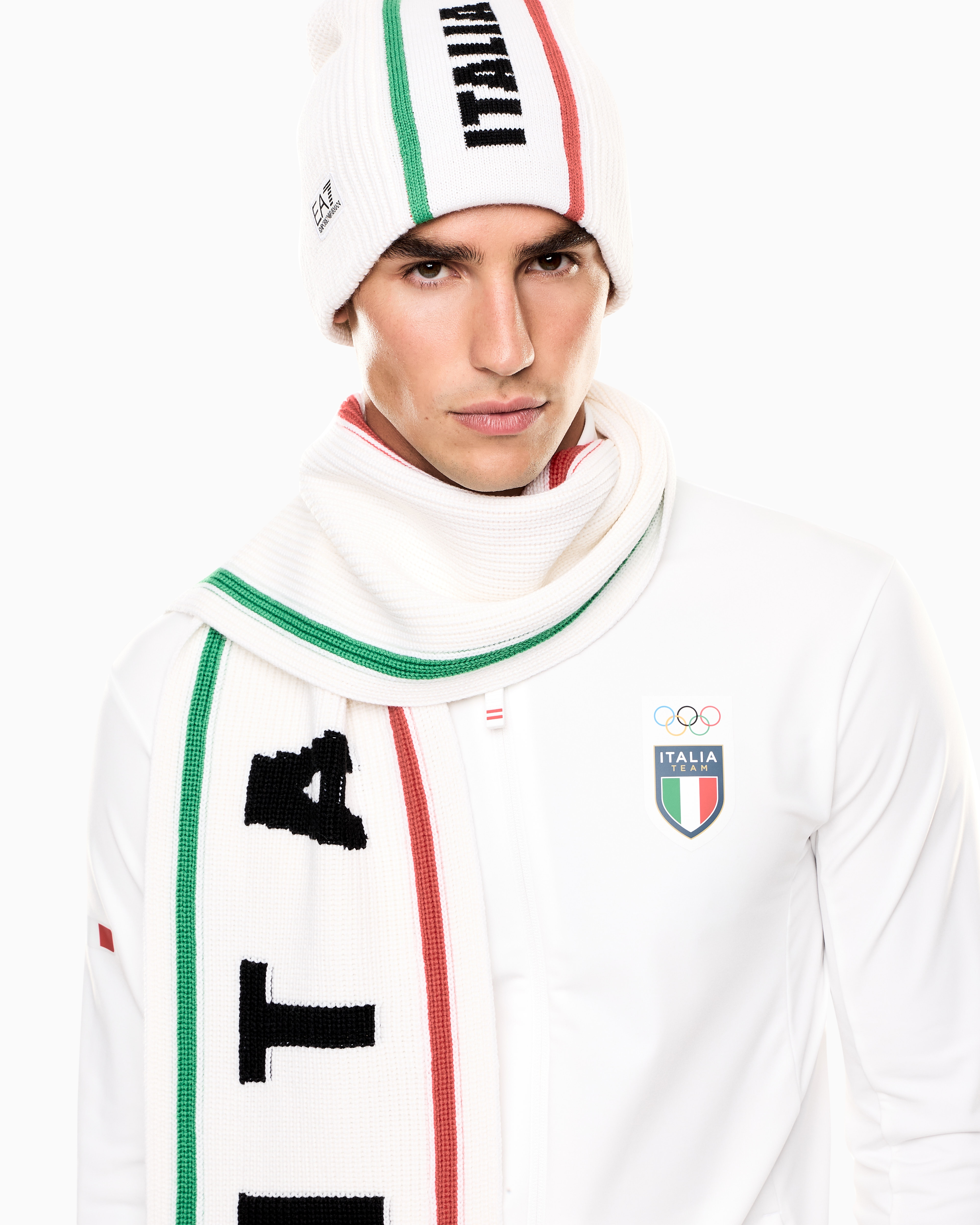 Ea7 Beanies In White