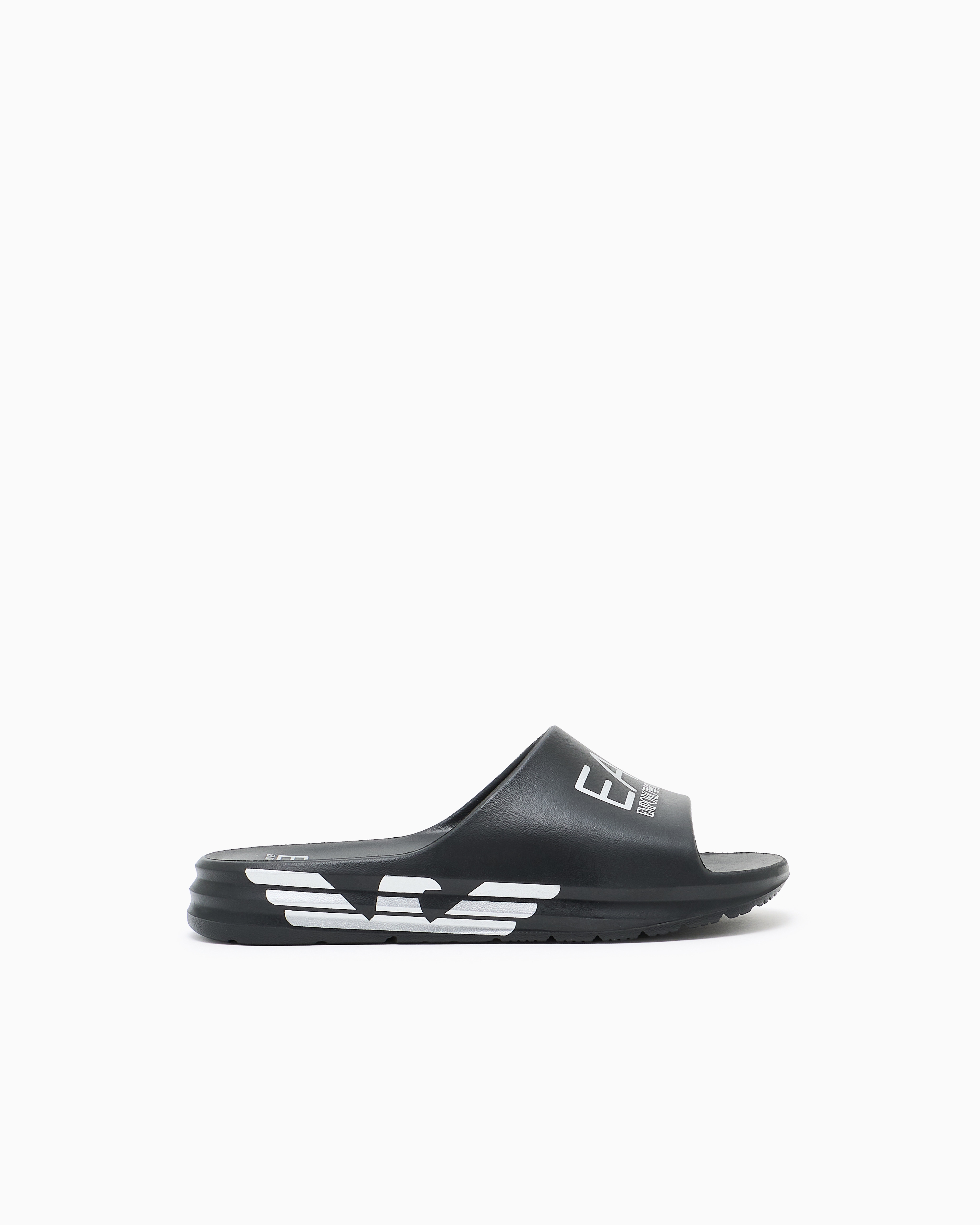 Ea7 Crusher Distance Slides With Oversized Logo In Black