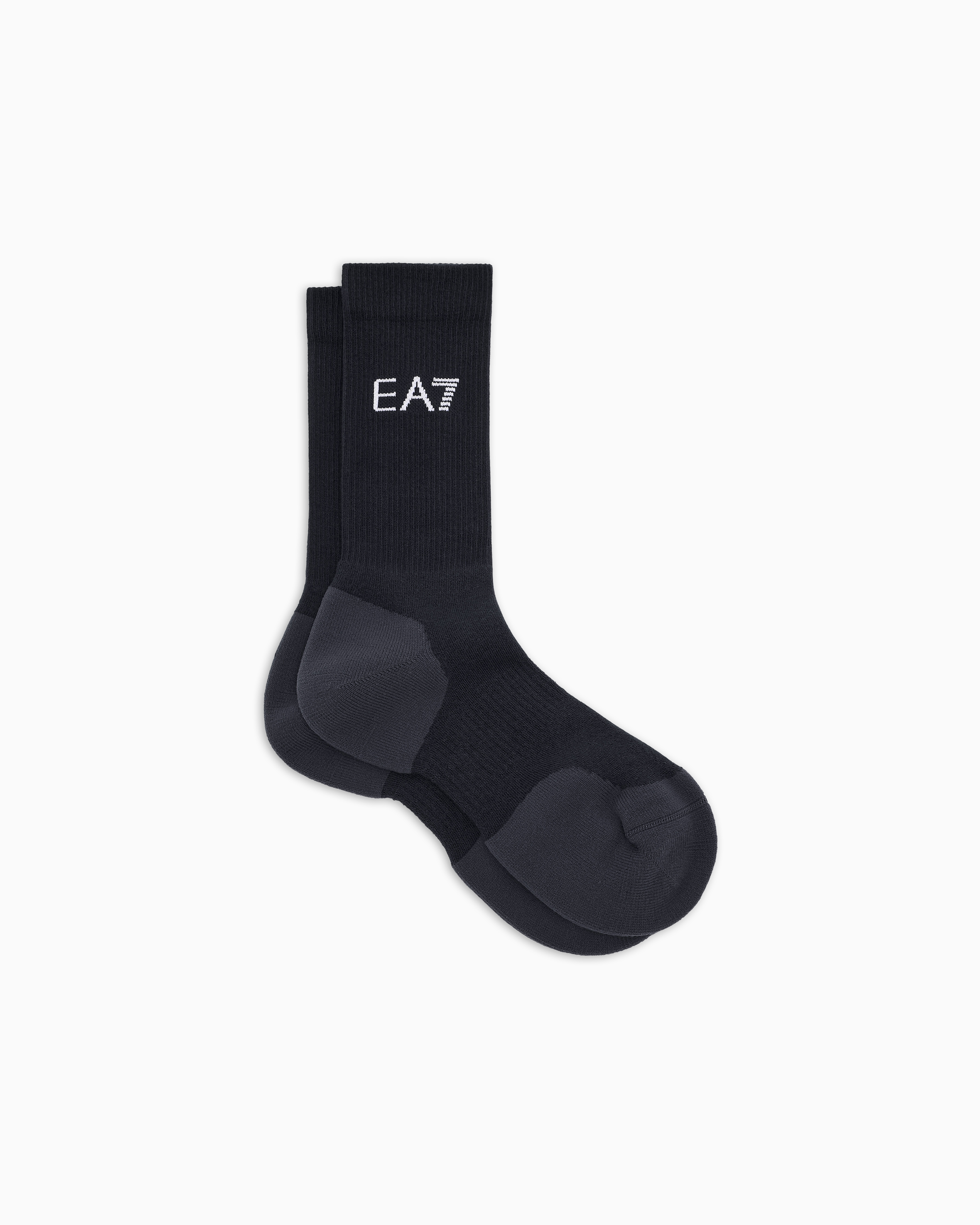 Ea7 Unisex Two-Tone Tennis Pro Stretch-Cotton Blend Socks