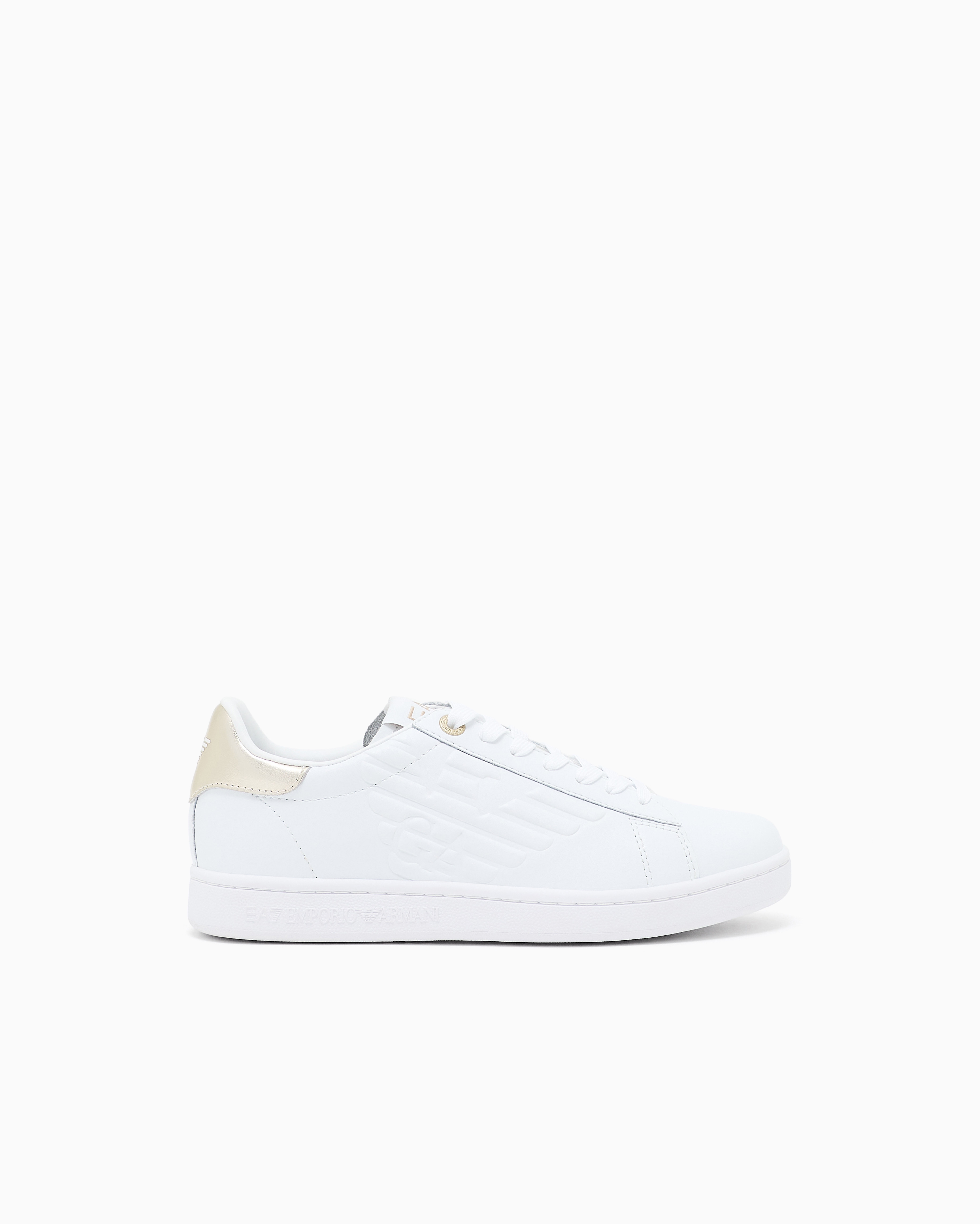 Ea7 Unisex White Classic Cc Sneakers