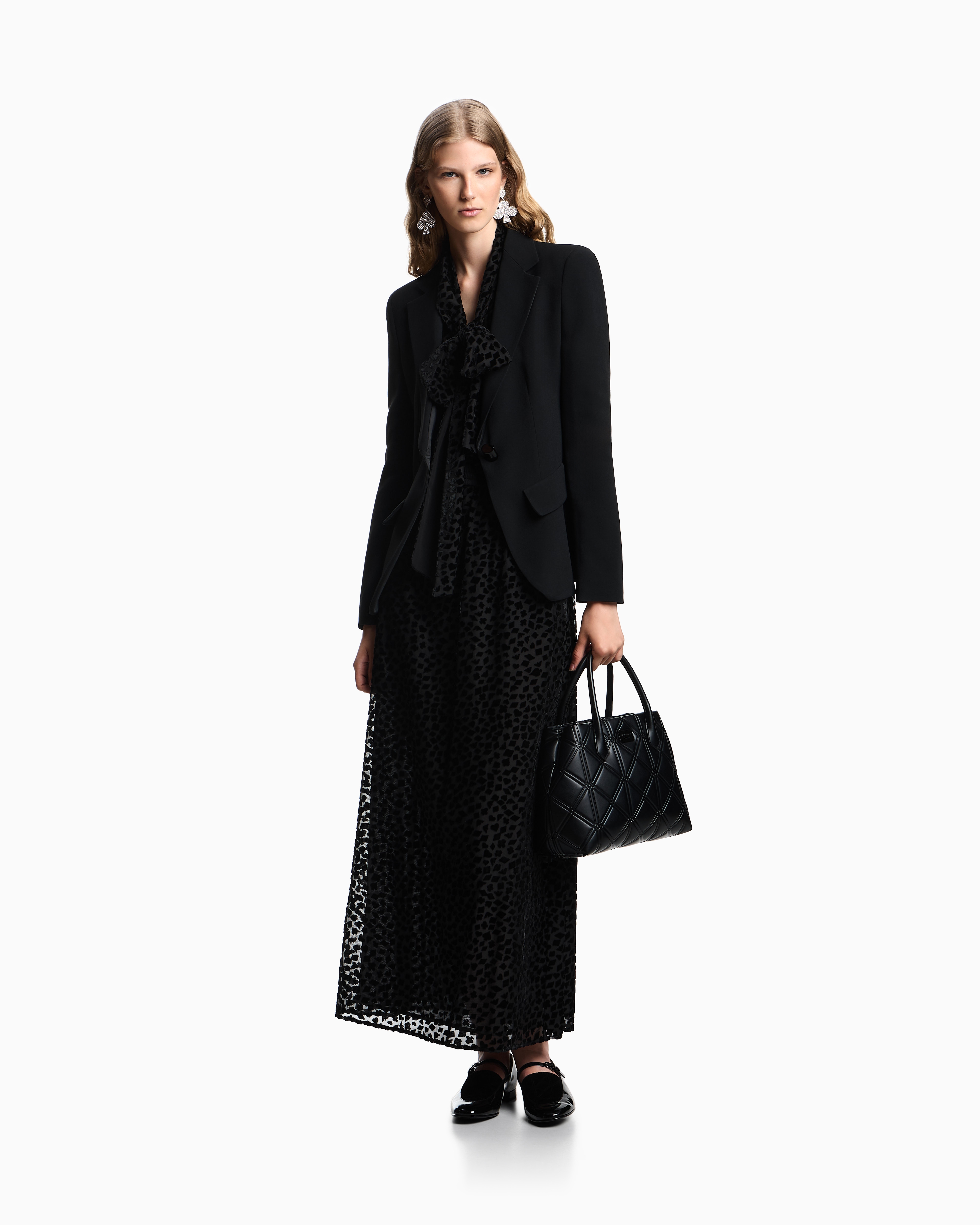 EMPORIO ARMANI ブラックフレアスカート undefined