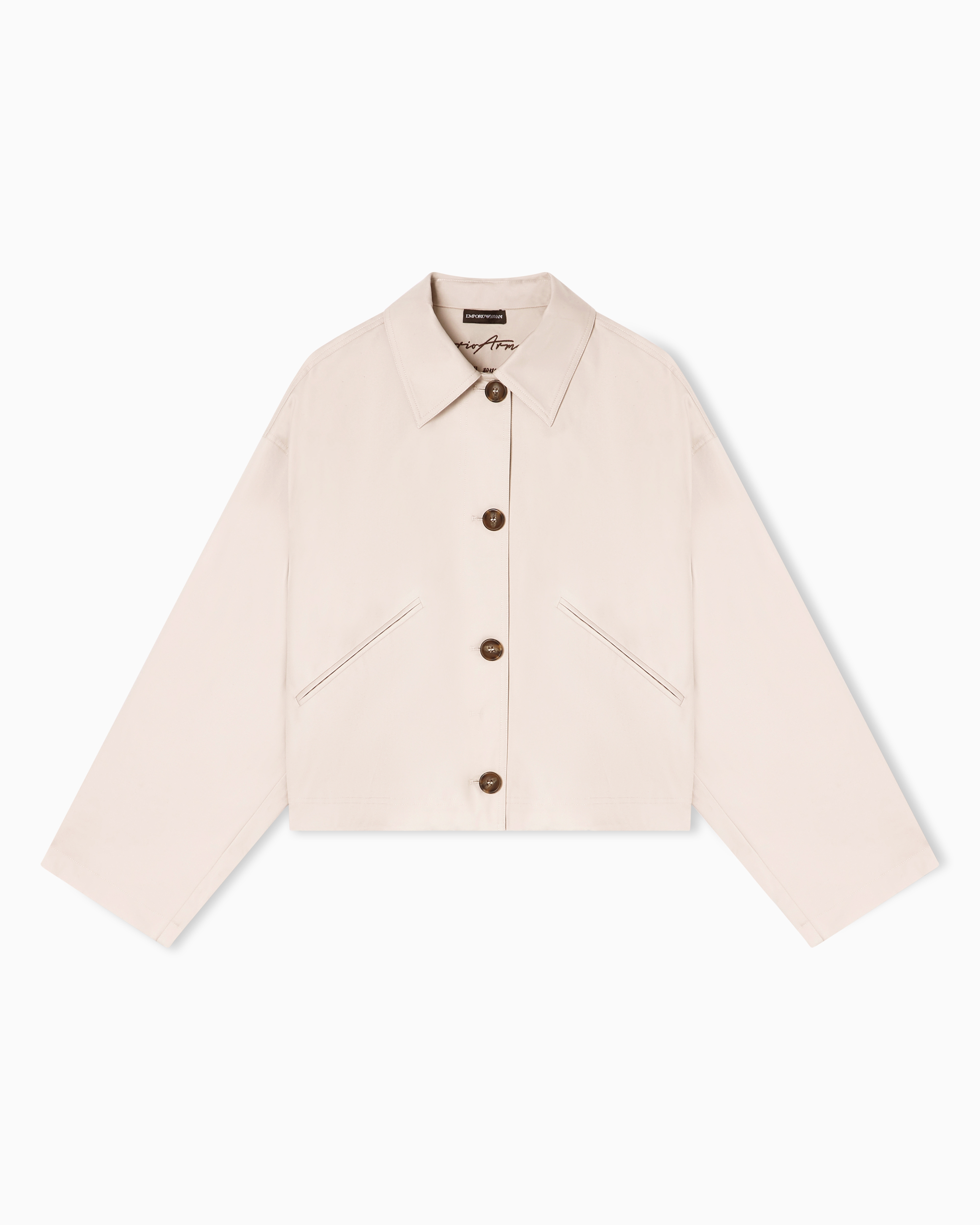 Emporio Armani Blouson In Gabardina Di Cotone Pima