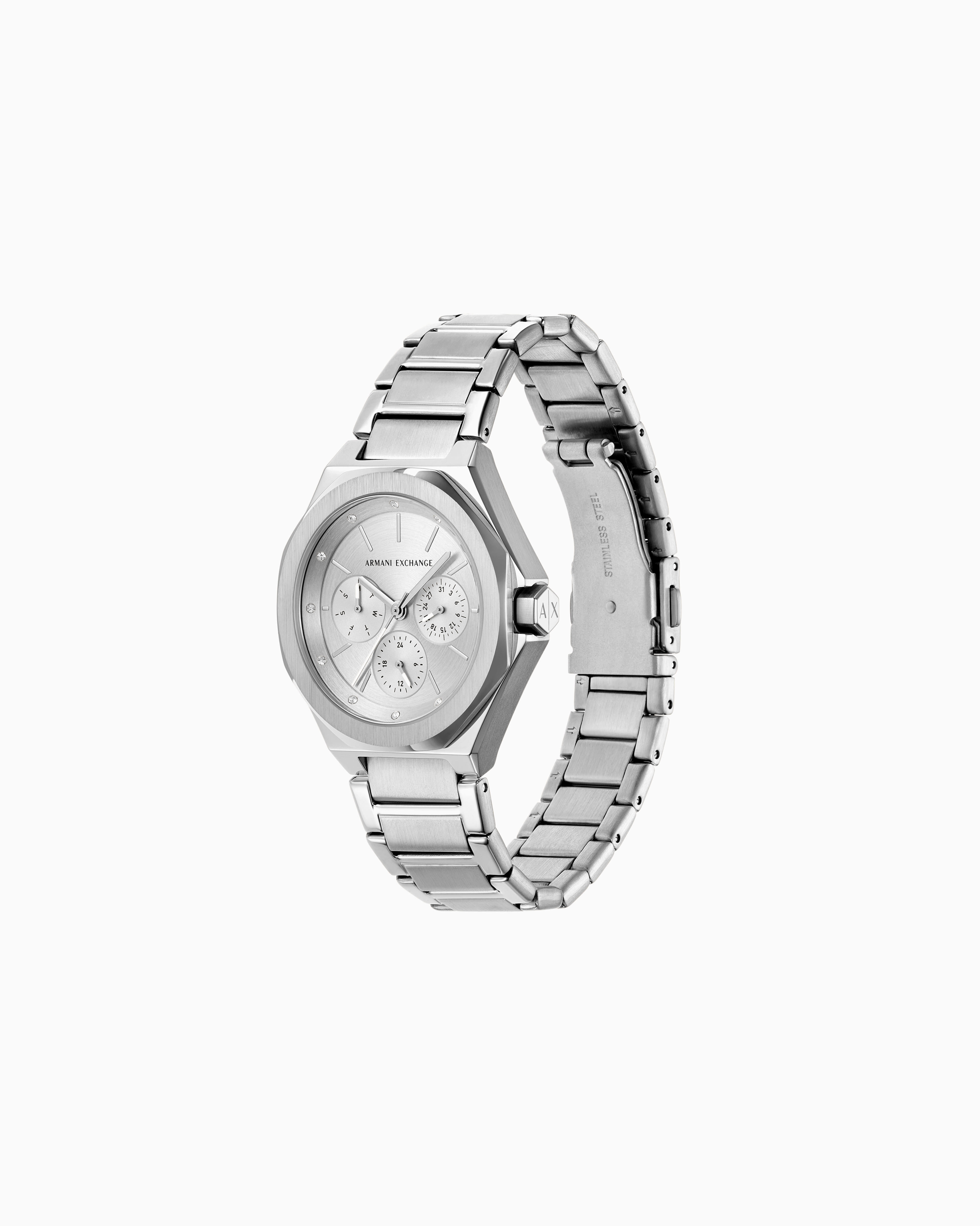 Armani Exchange -  Multifunction Stainless Steel Watch, Woman, Multicoloured, Size: TU