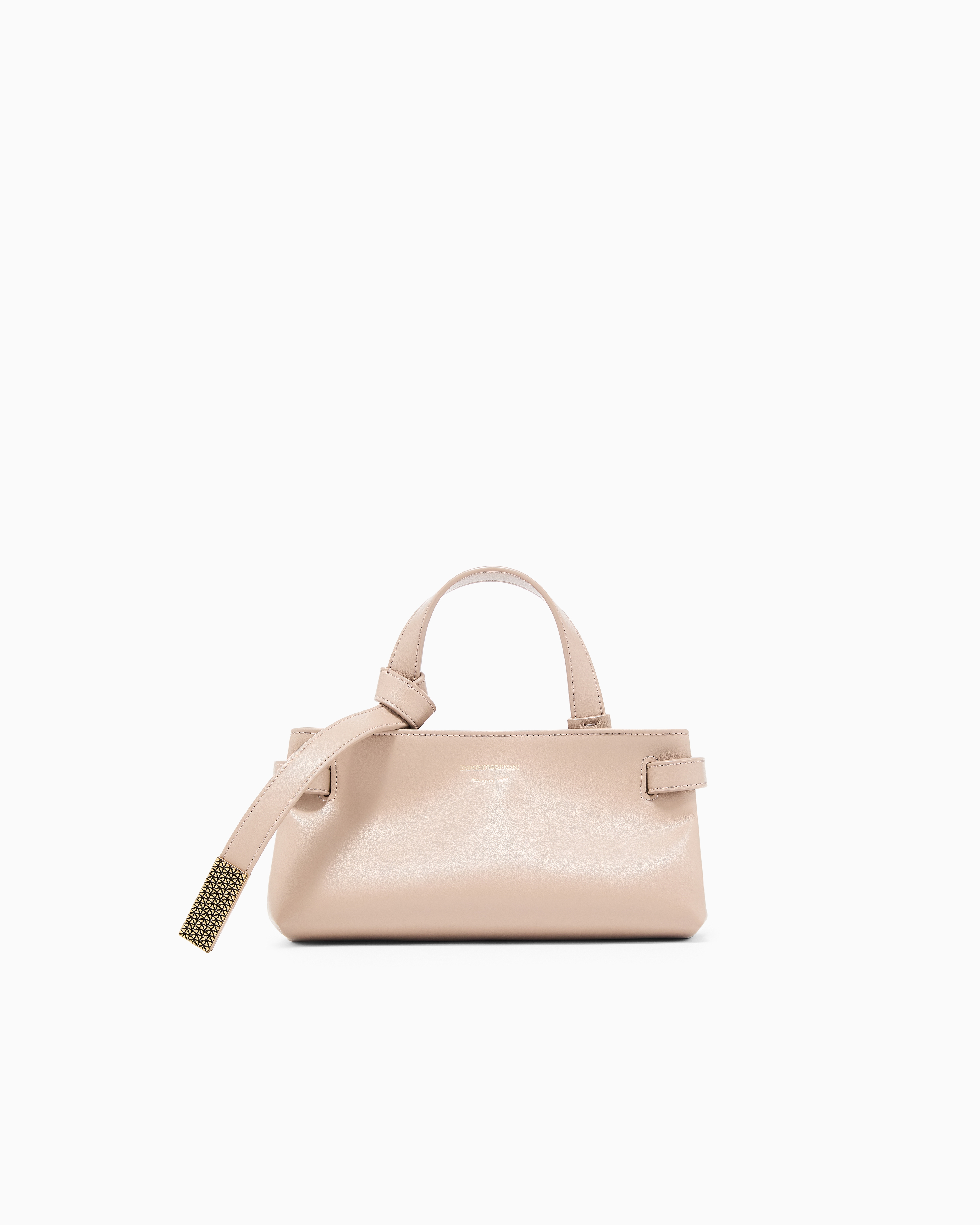 Emporio Armani Beige Smooth Leather Mini Bag