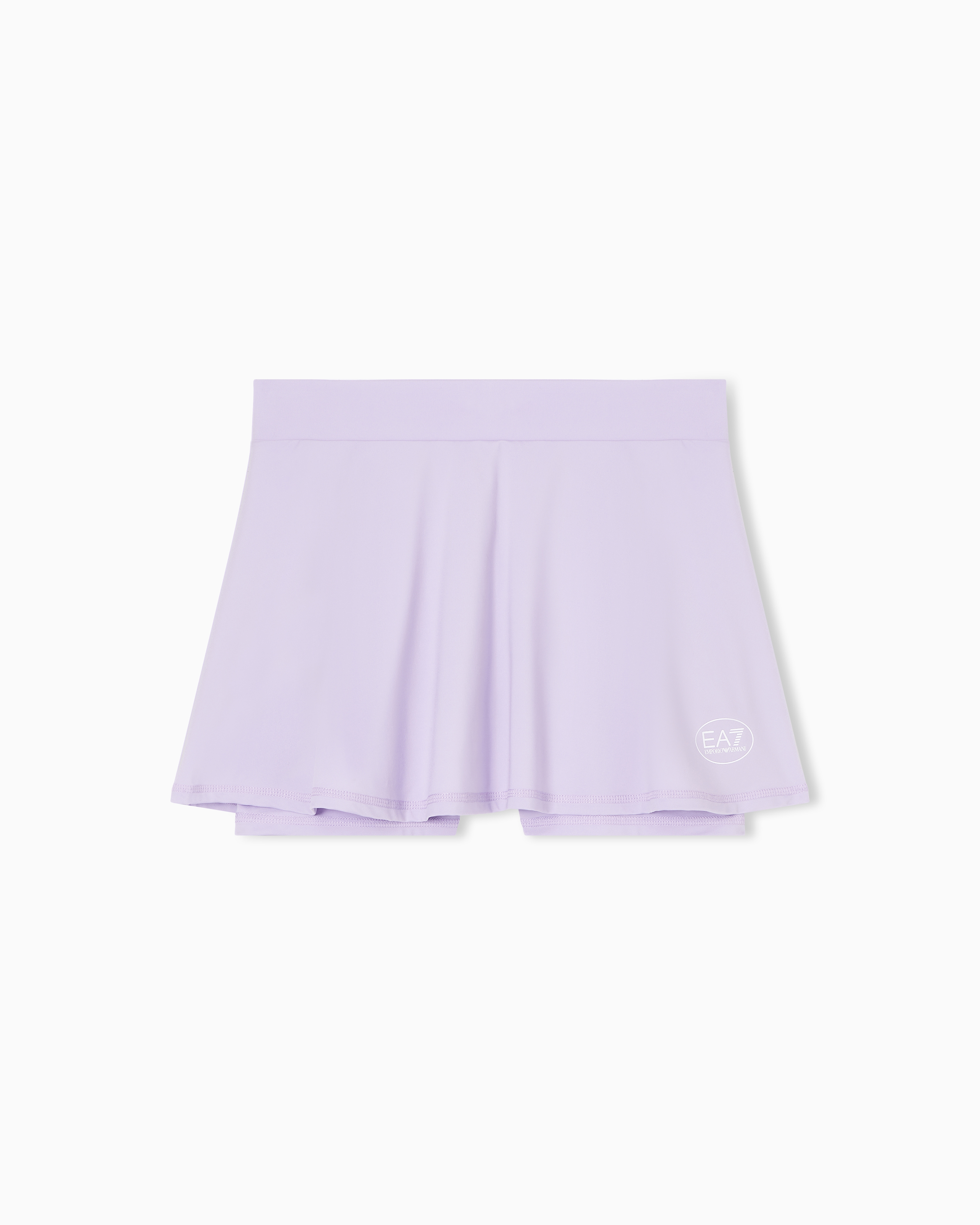 Ea7 Tennis Pro Mini Skirt In Ventus7 Technical Fabric In Purple