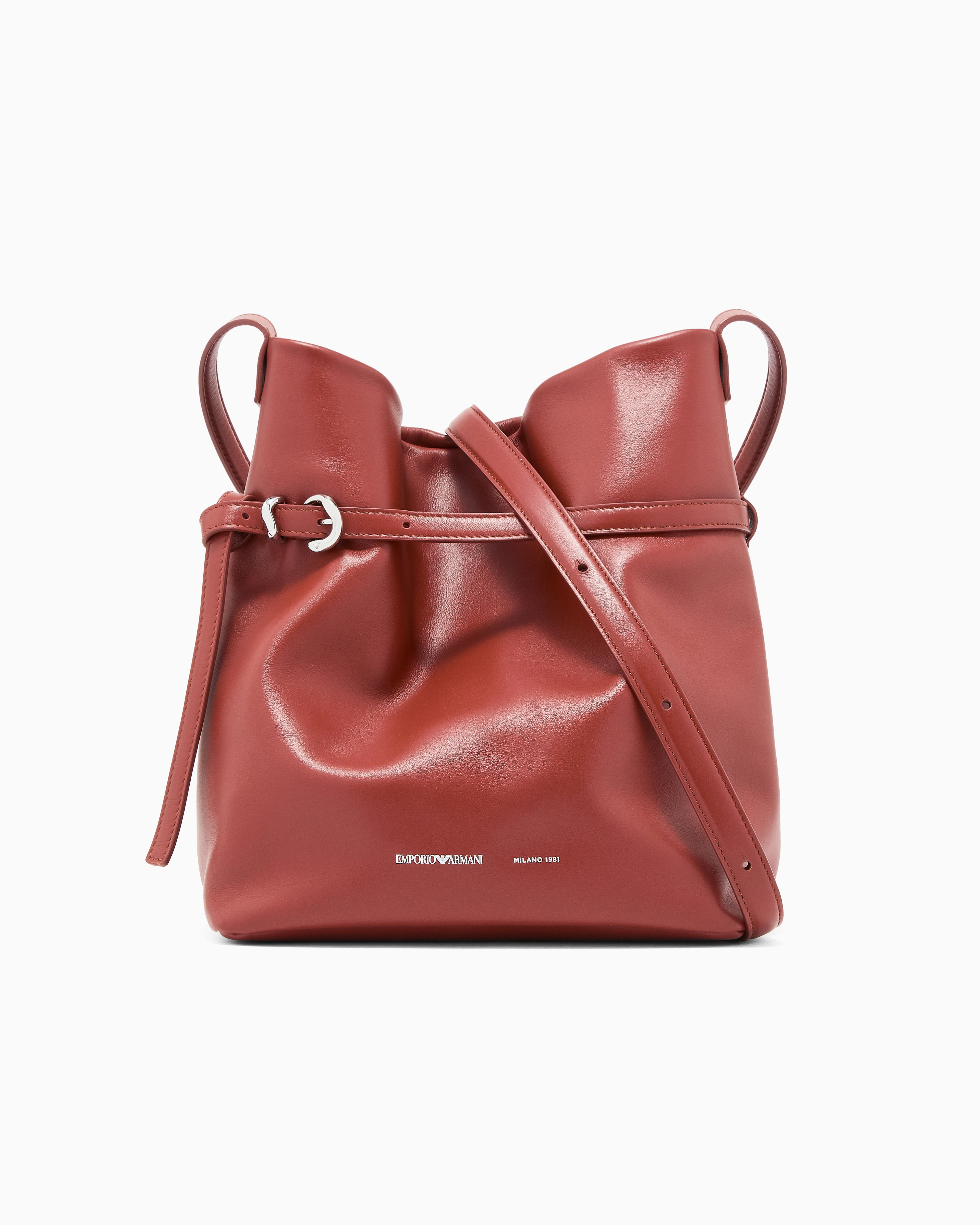 Emporio Armani Borsa Secchiello In Pelle Liscia