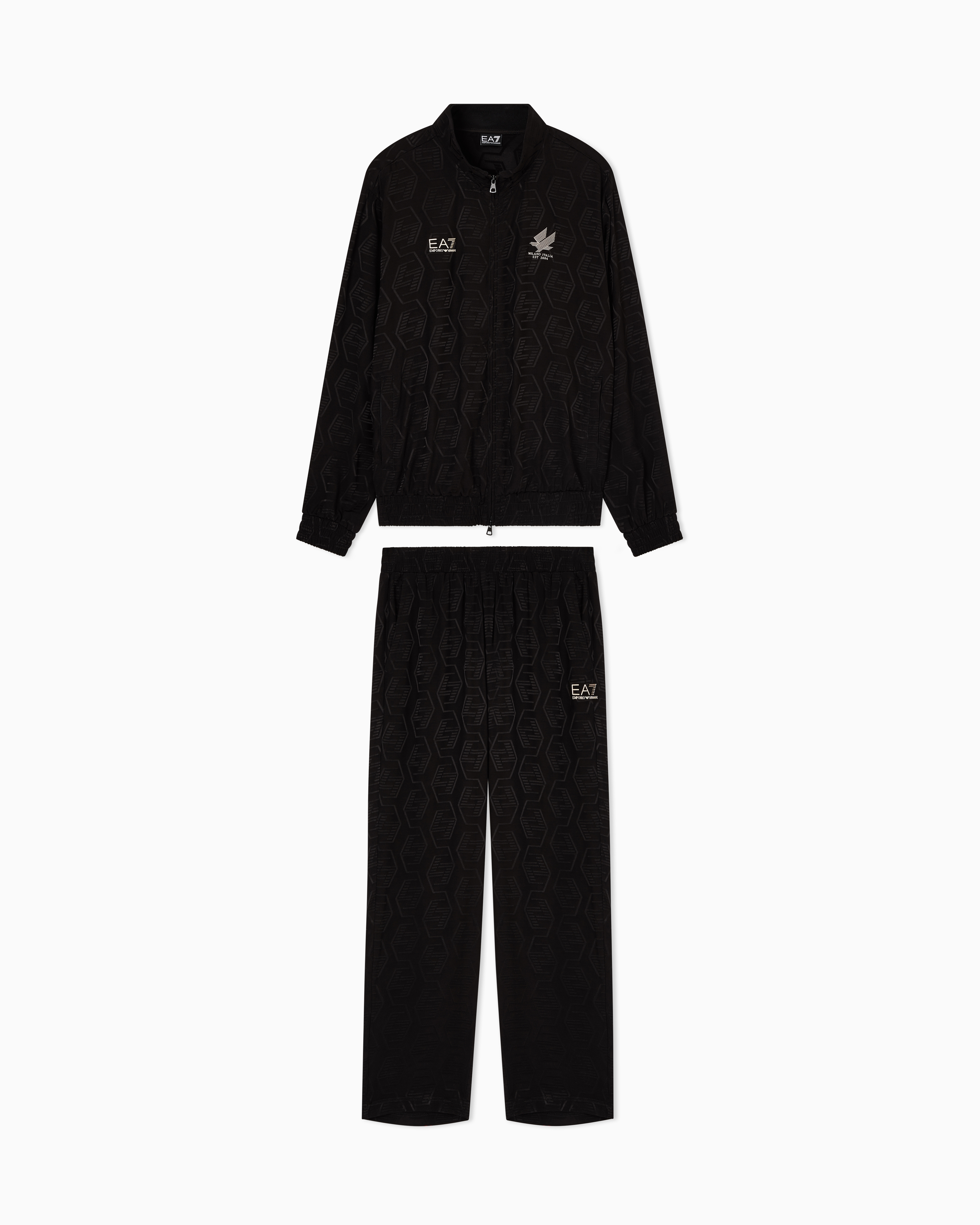 Ea7 Tuta Soccer In Viscosa Jacquard